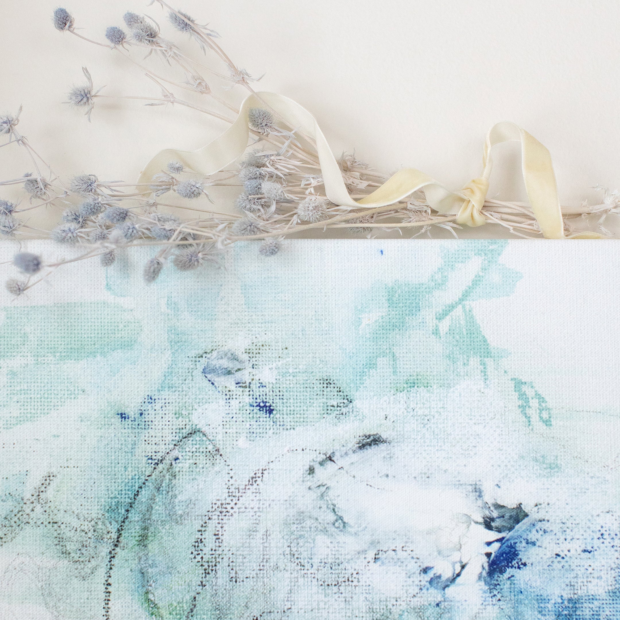 Hydrangea Mini ✧・゚ Textured Canvas Wall Art