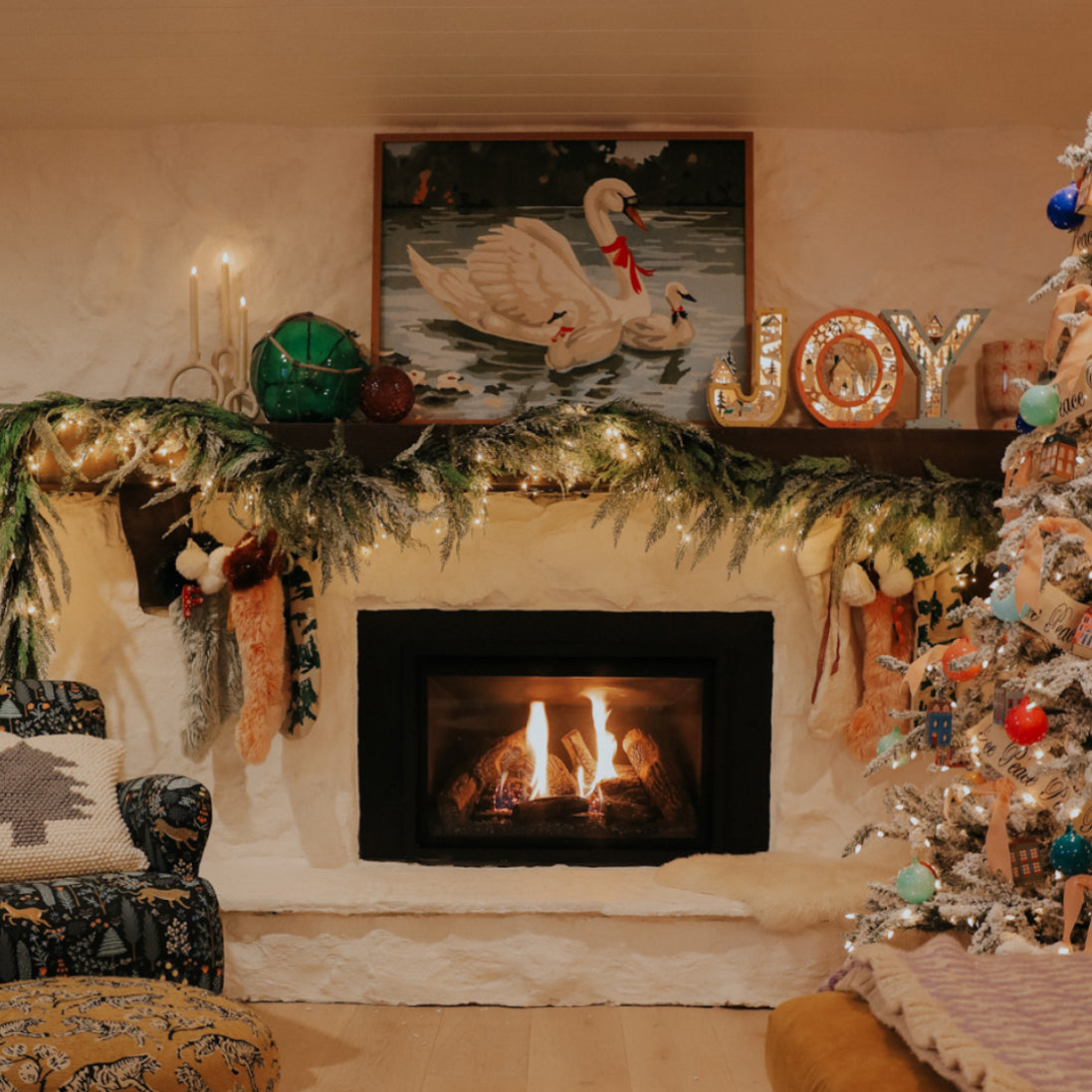 Swans A Swimming Paint By Number | Canvas