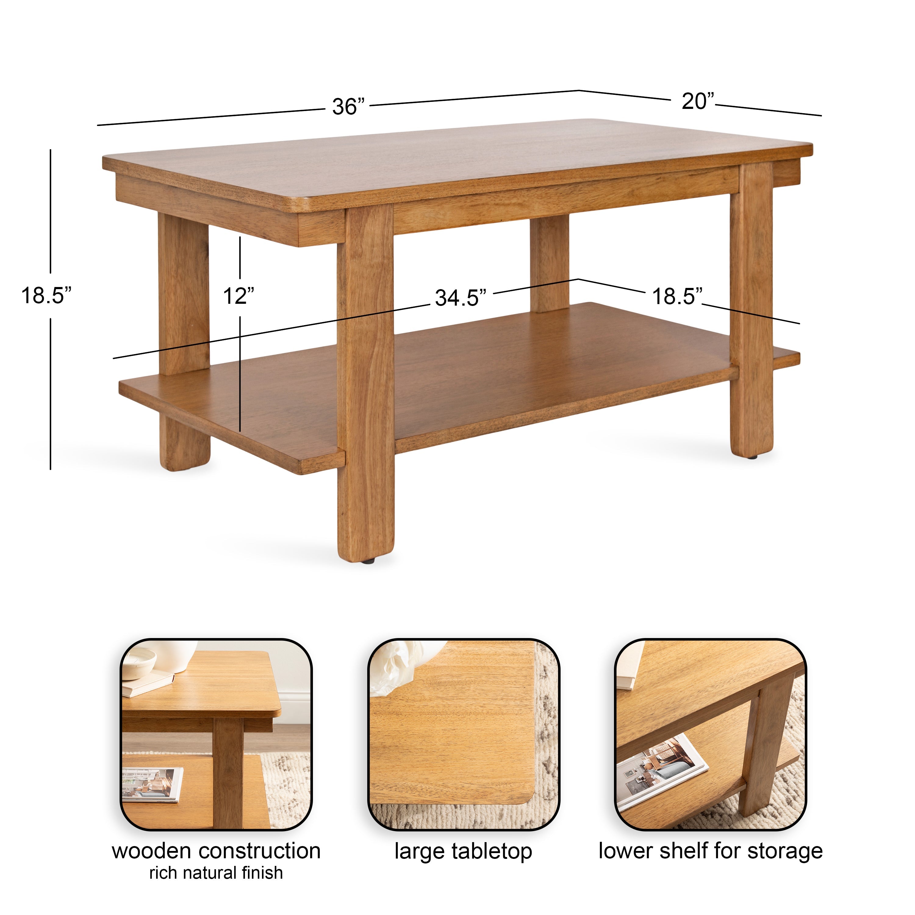 Foxford Rectangle Coffee Table