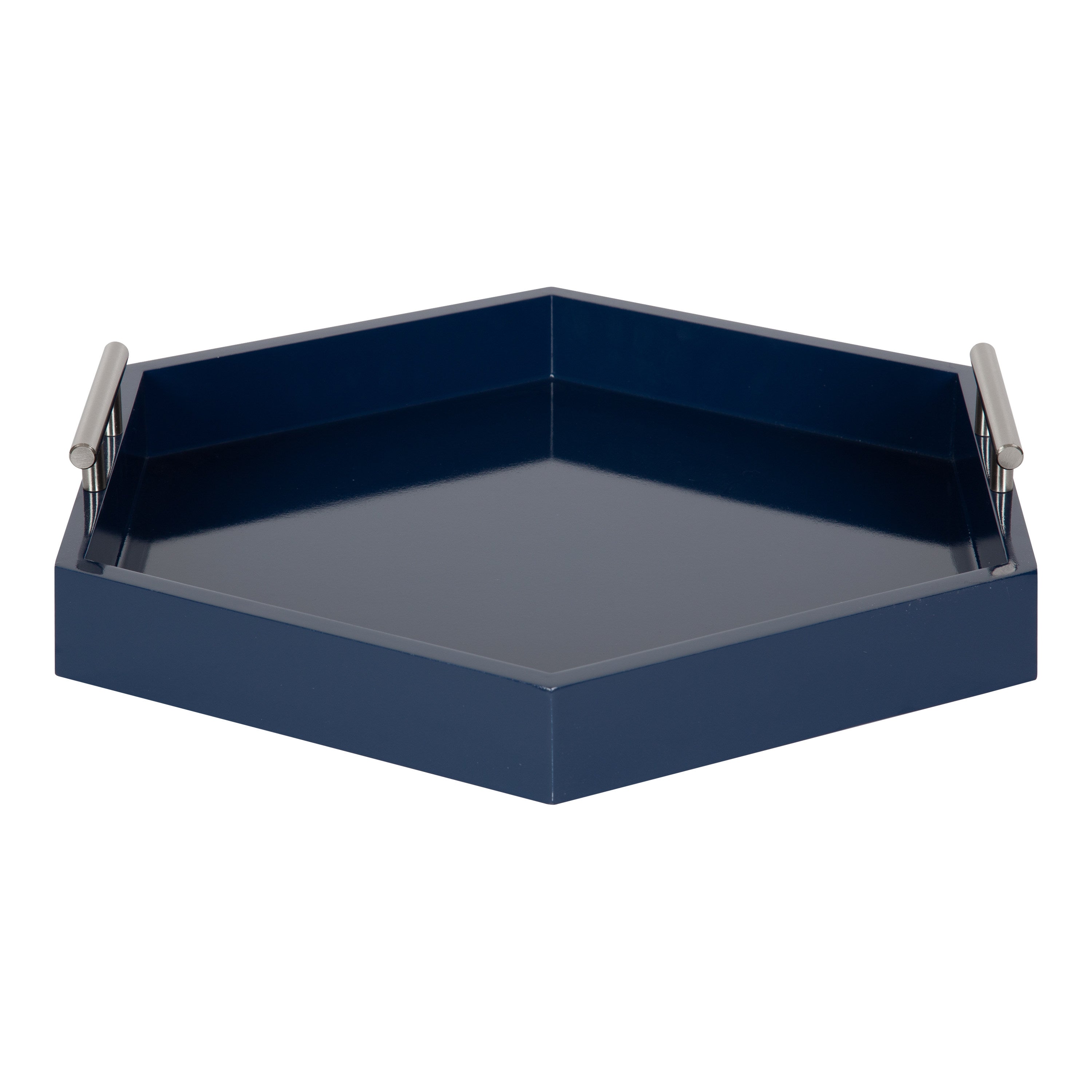 Lipton Hexagon Decorative Tray with Metal Handles