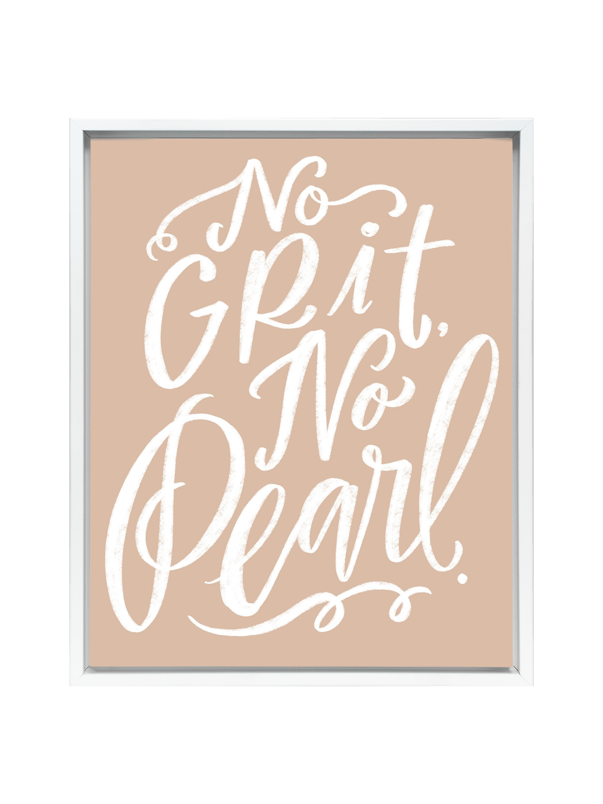 No Grit, No Pearl | Cameo | Canvas