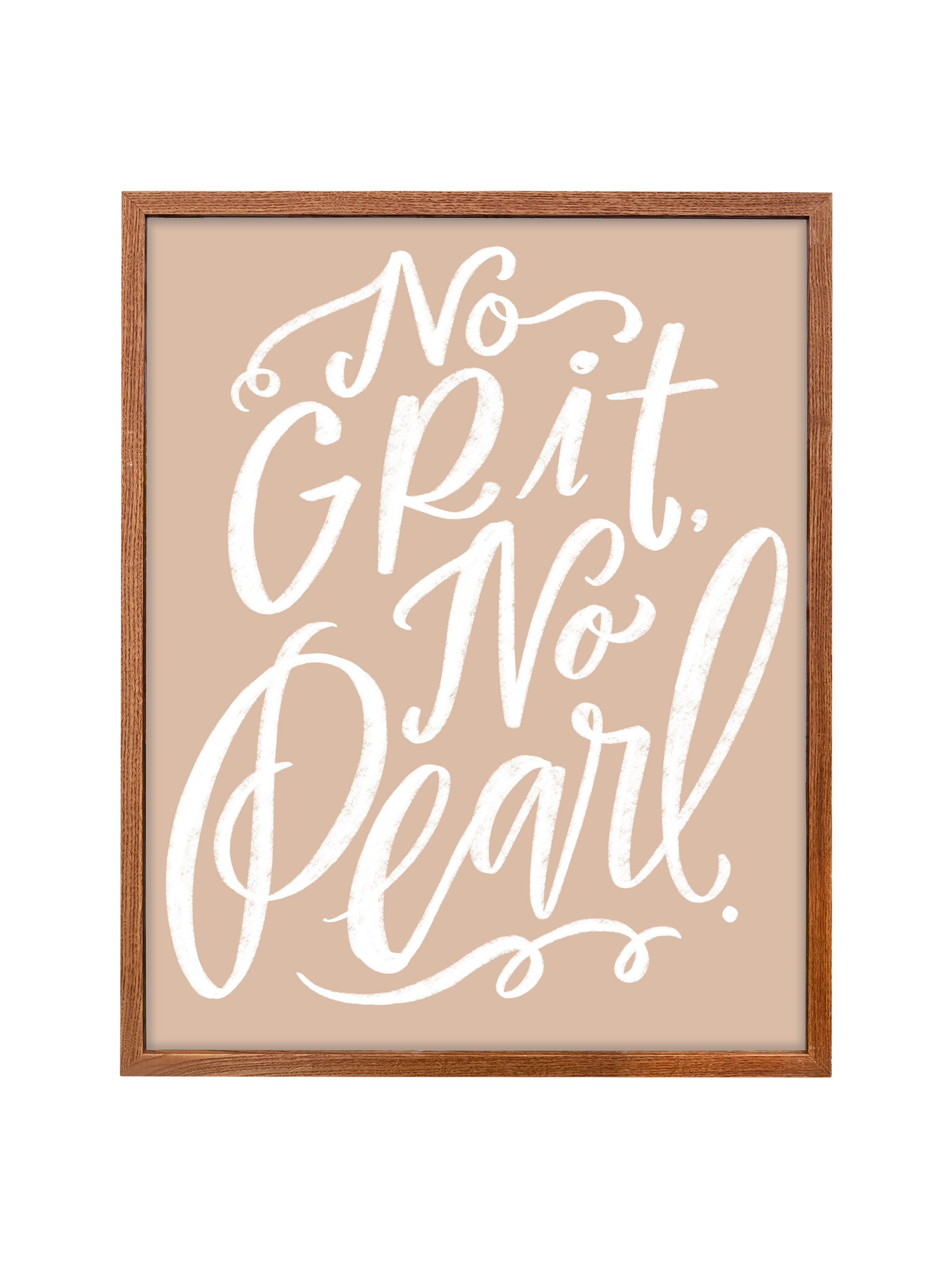 No Grit, No Pearl | Cameo | Canvas