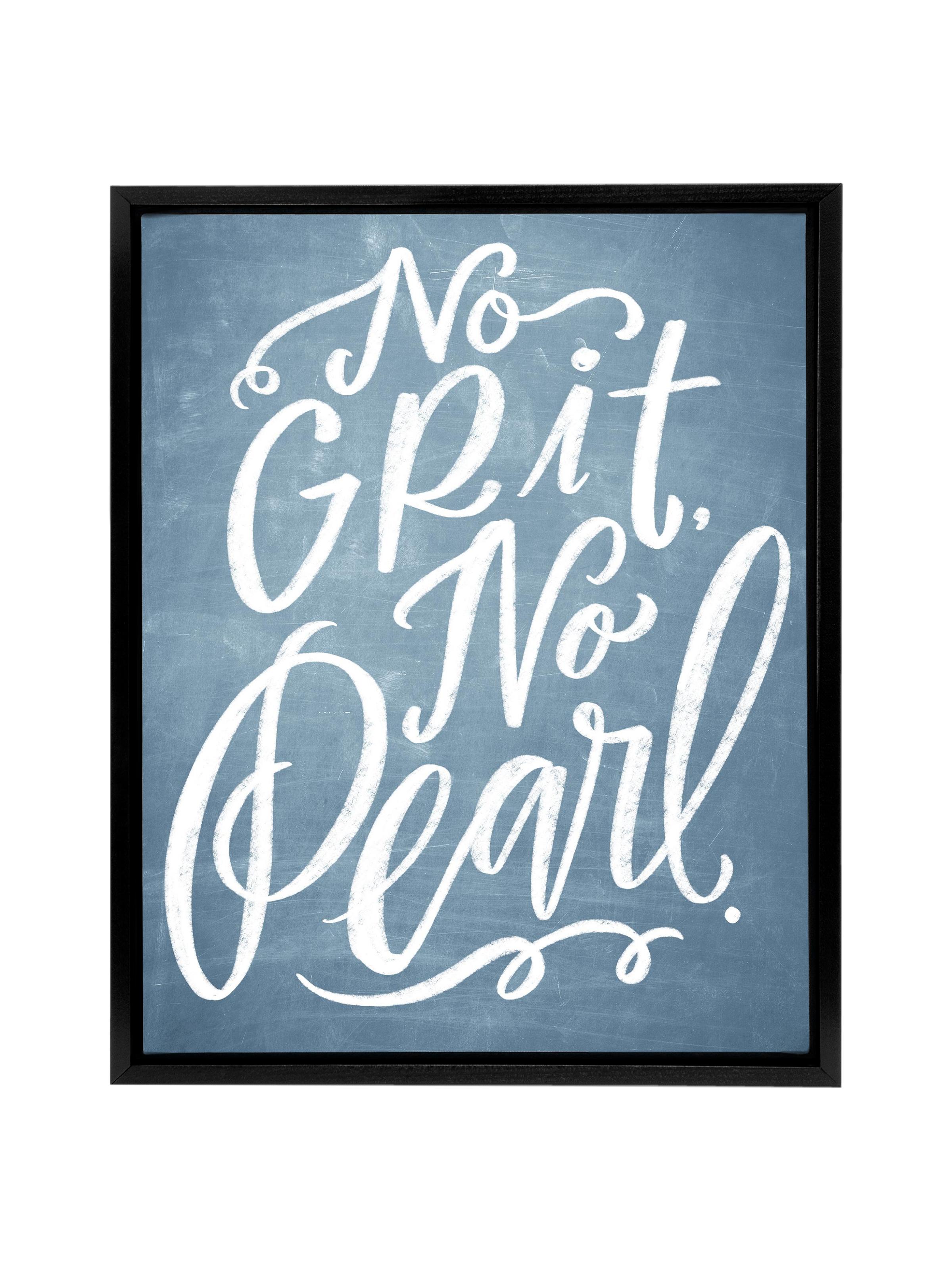 No Grit, No Pearl | Chambray | Canvas
