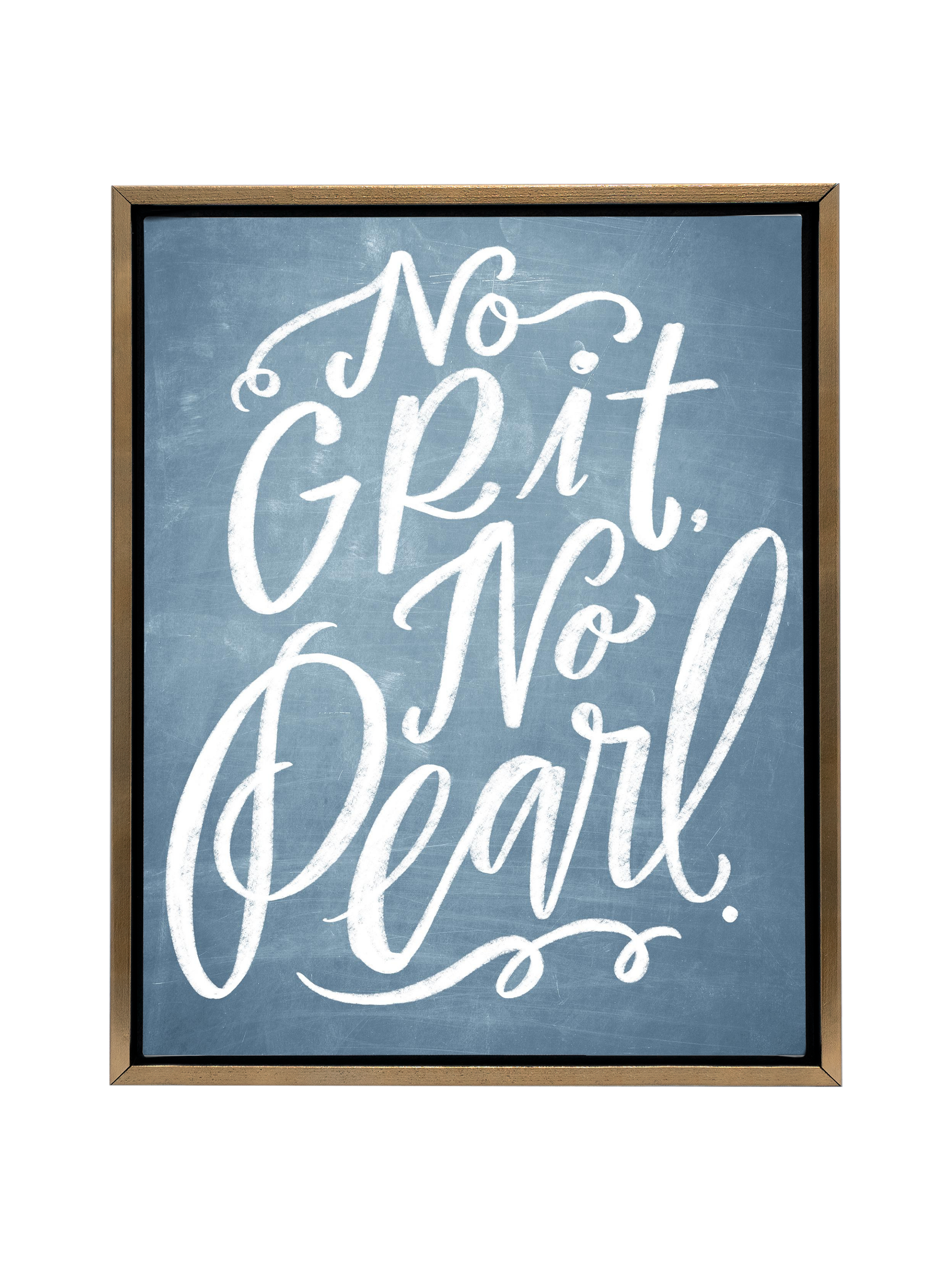 No Grit, No Pearl | Chambray | Canvas