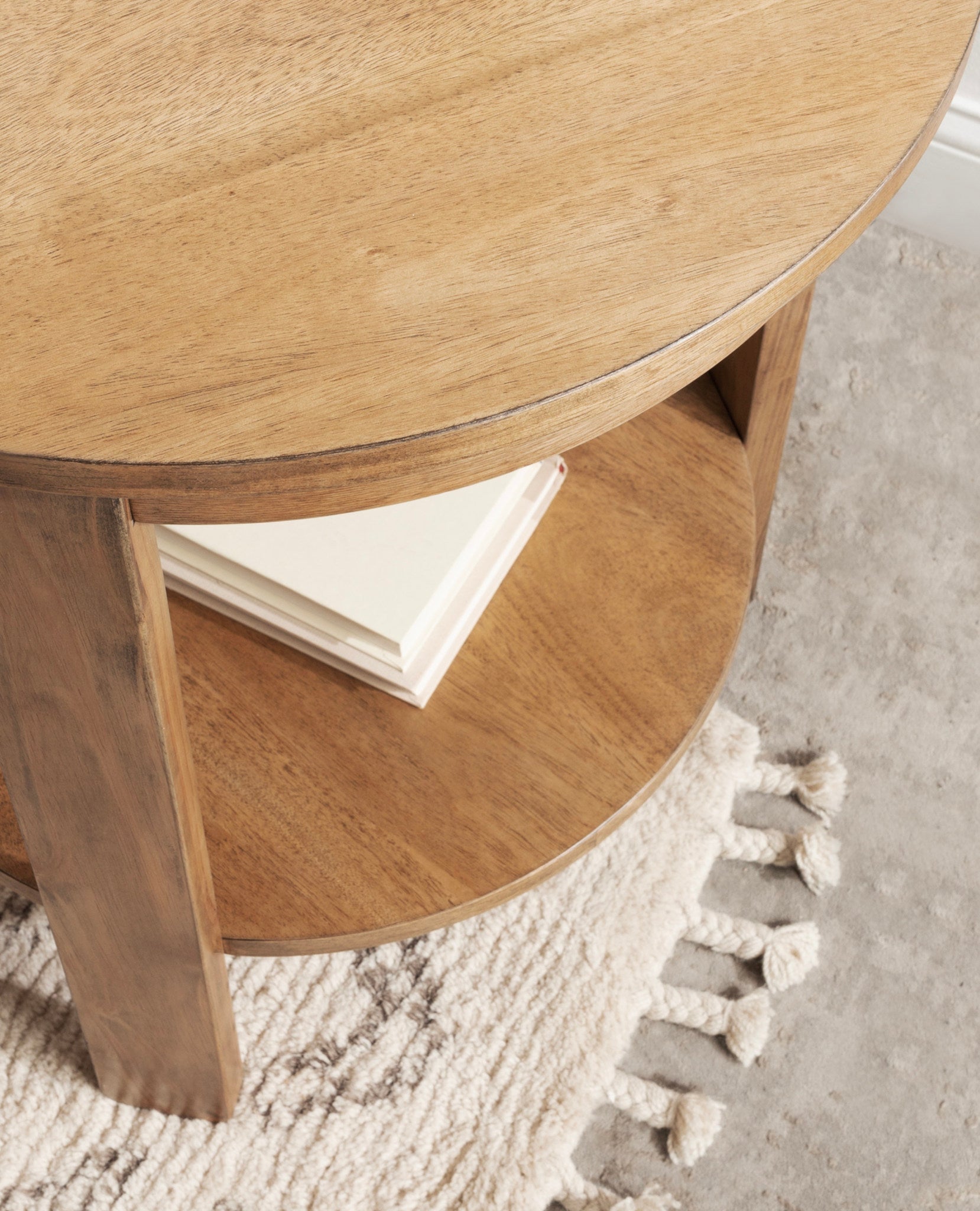 Foxford Round Wood Side Table