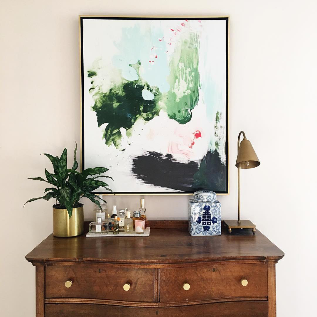 Peppermint Moss Canvas Wall Art