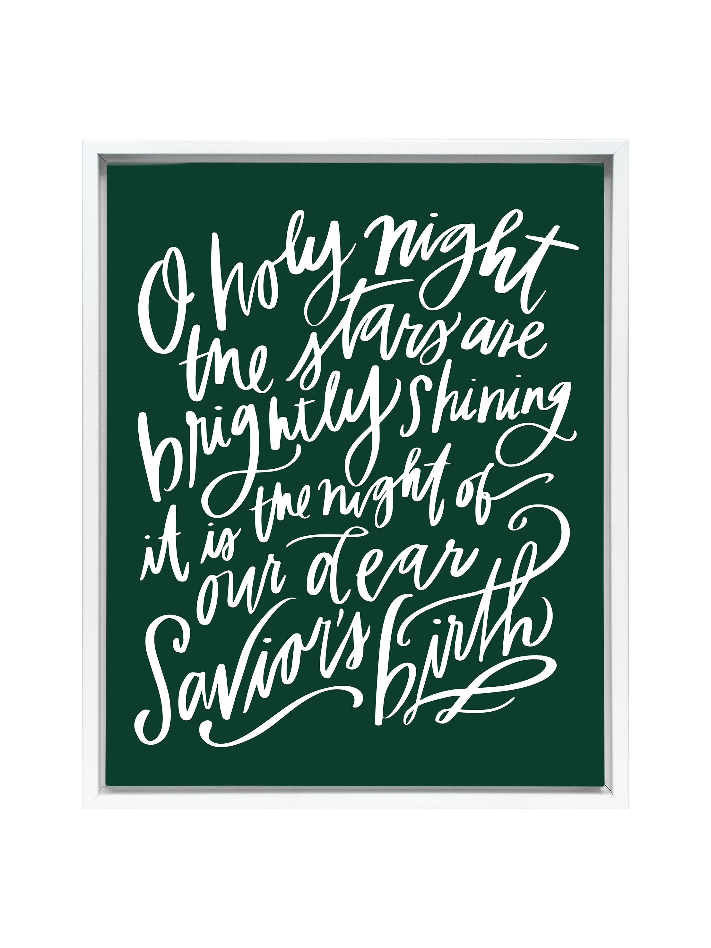 O Holy Night | Evergreen | Canvas