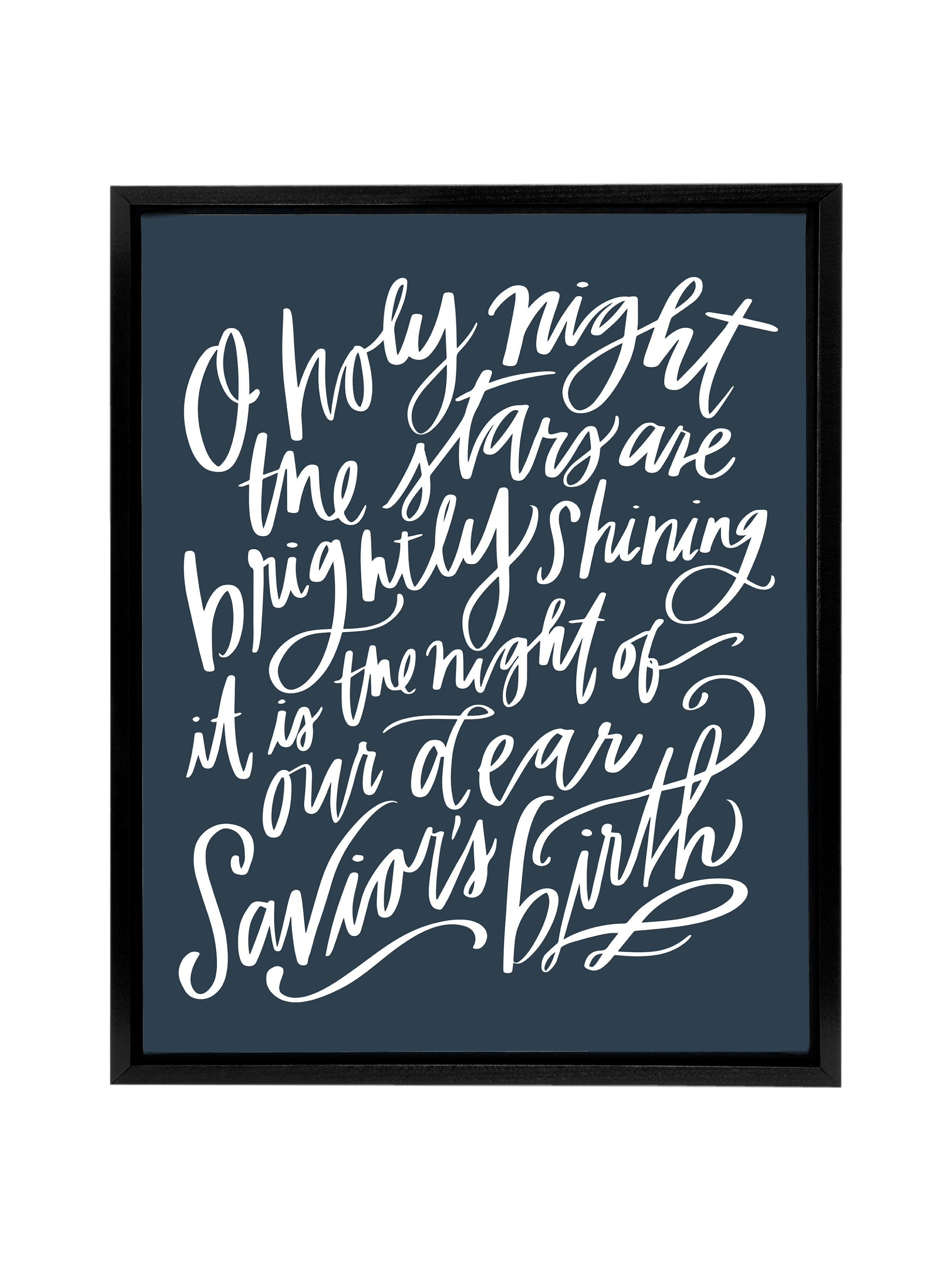 O Holy Night | Interior Navy | Canvas