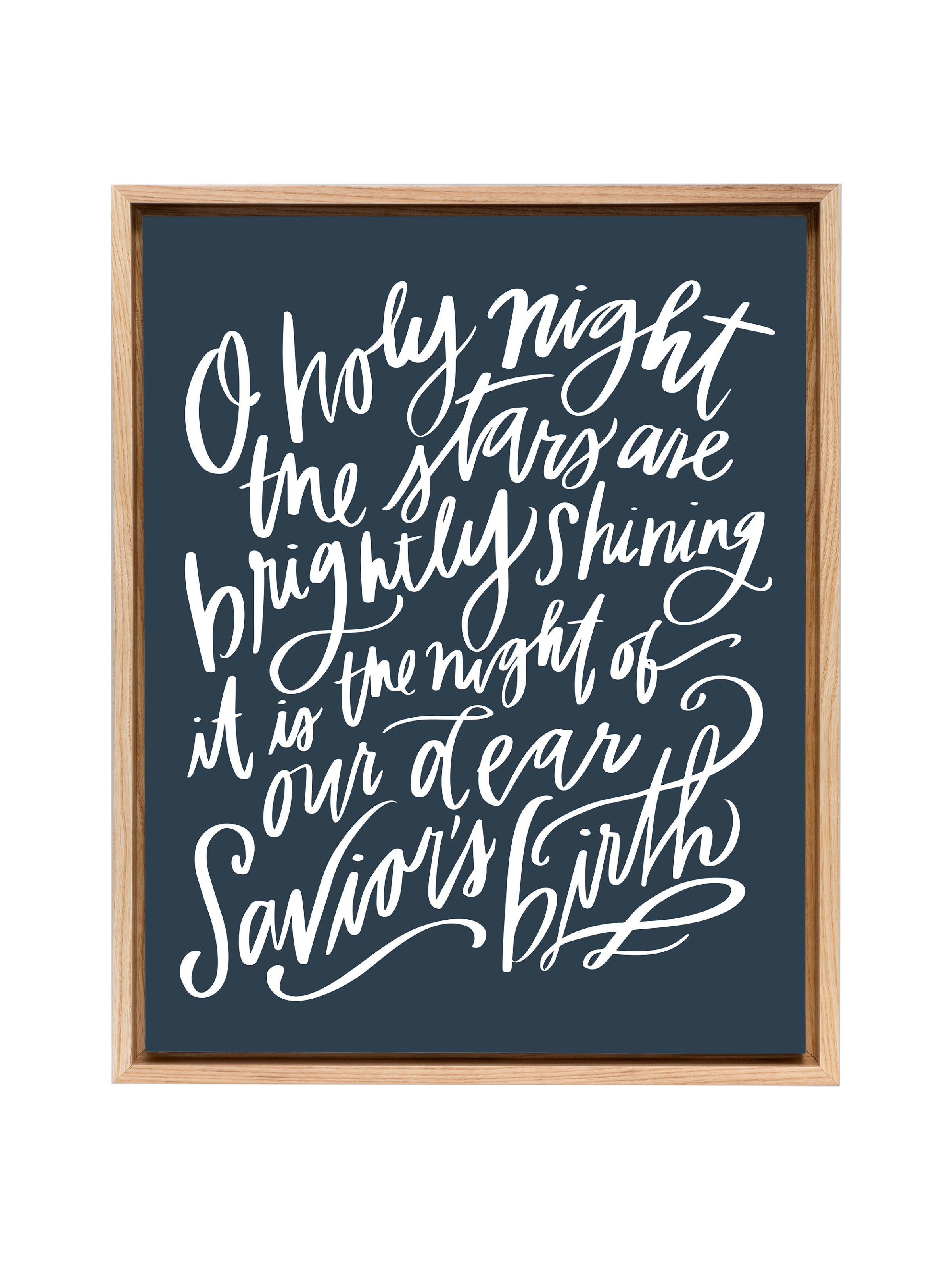 O Holy Night | Interior Navy | Canvas