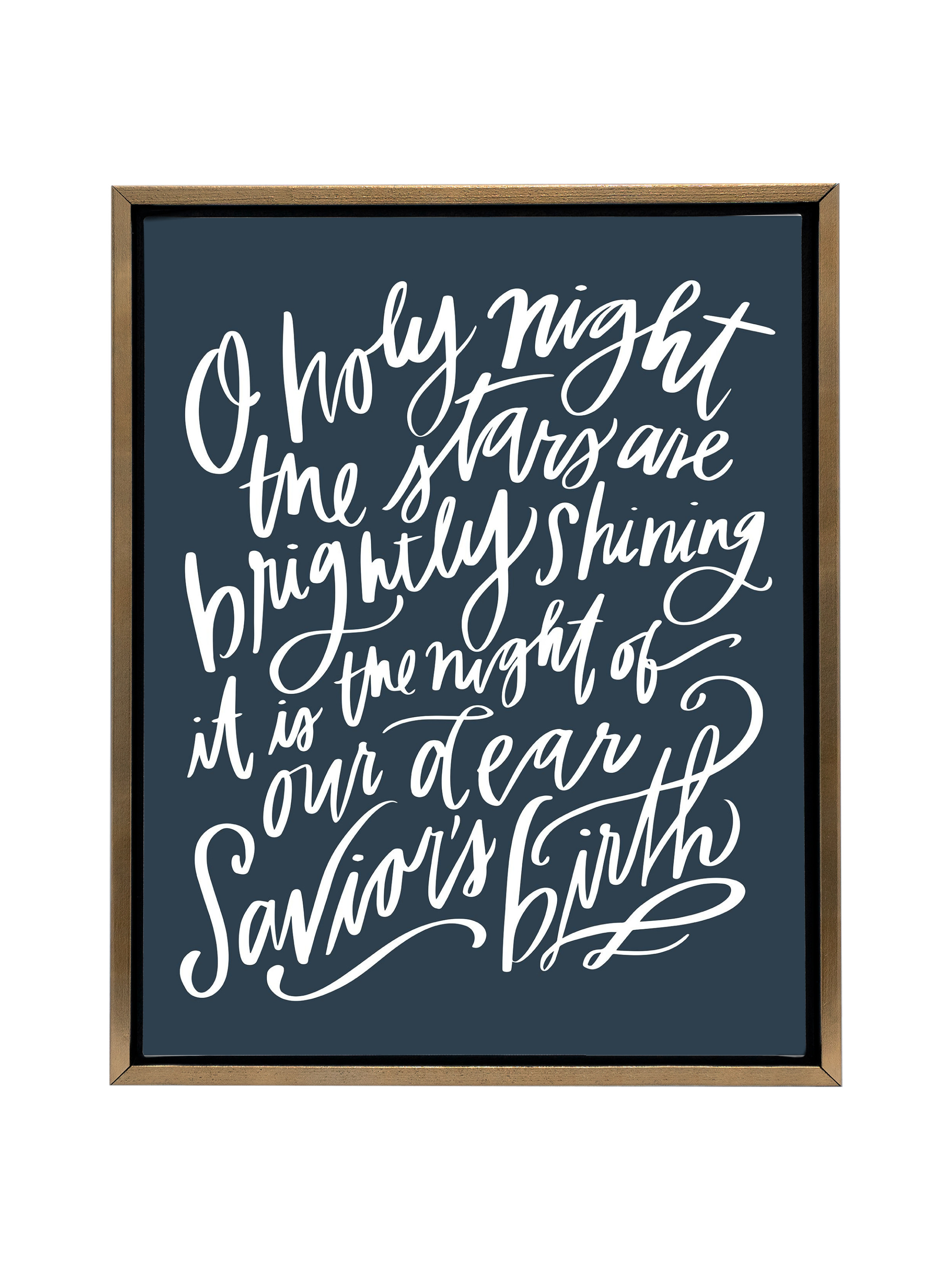 O Holy Night | Interior Navy | Canvas