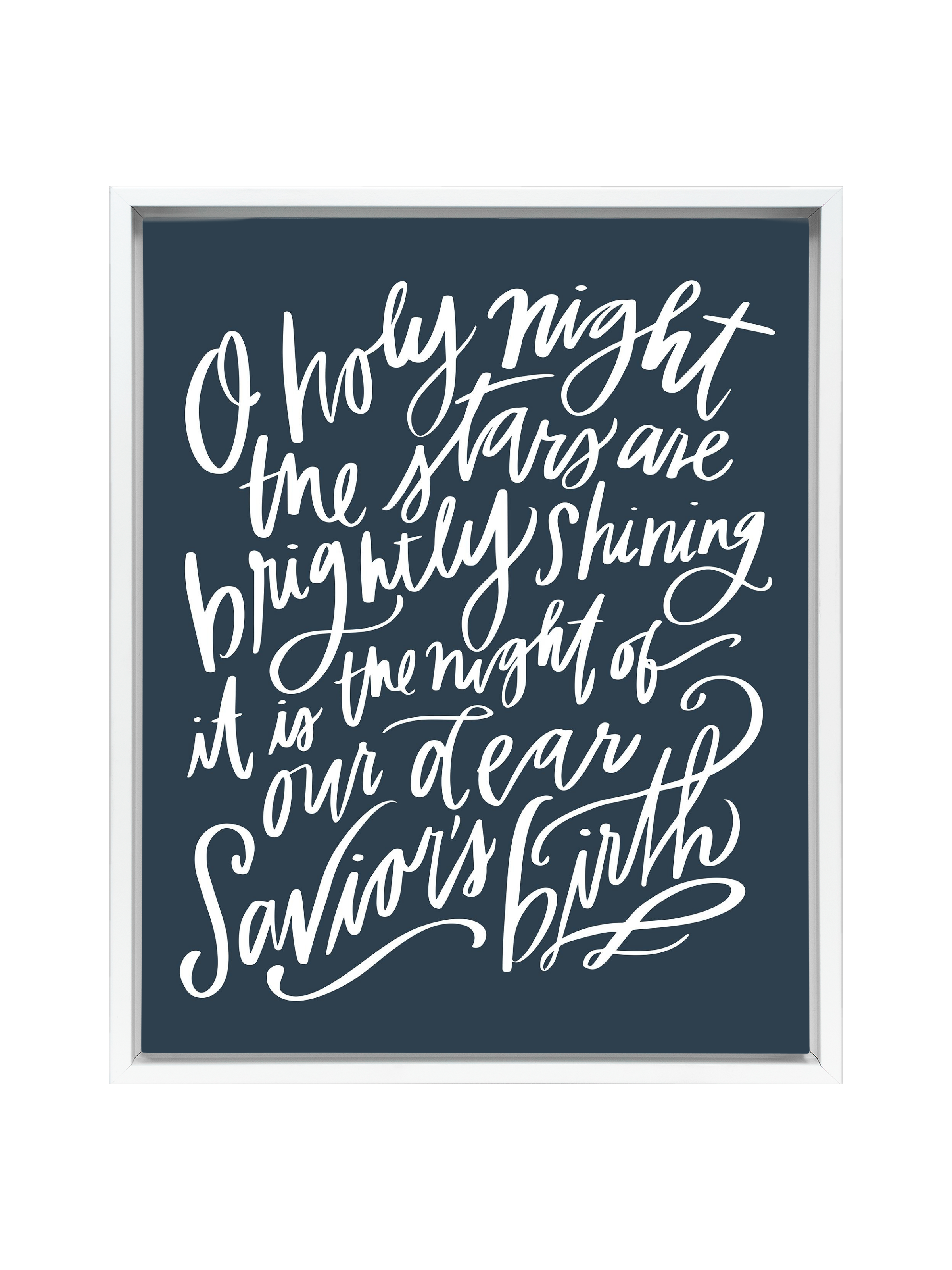 O Holy Night | Interior Navy | Canvas