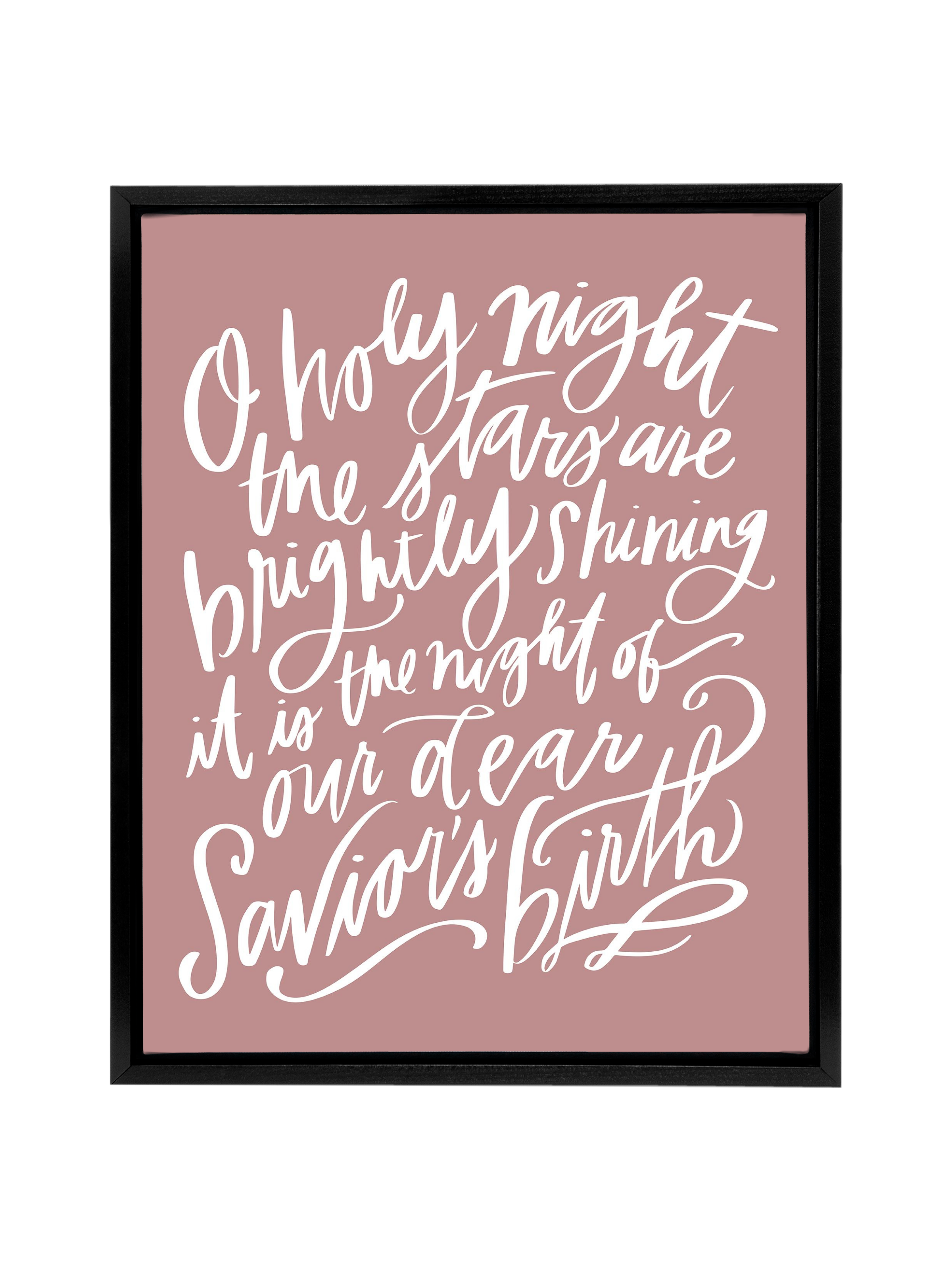 O Holy Night | Mauve | Canvas