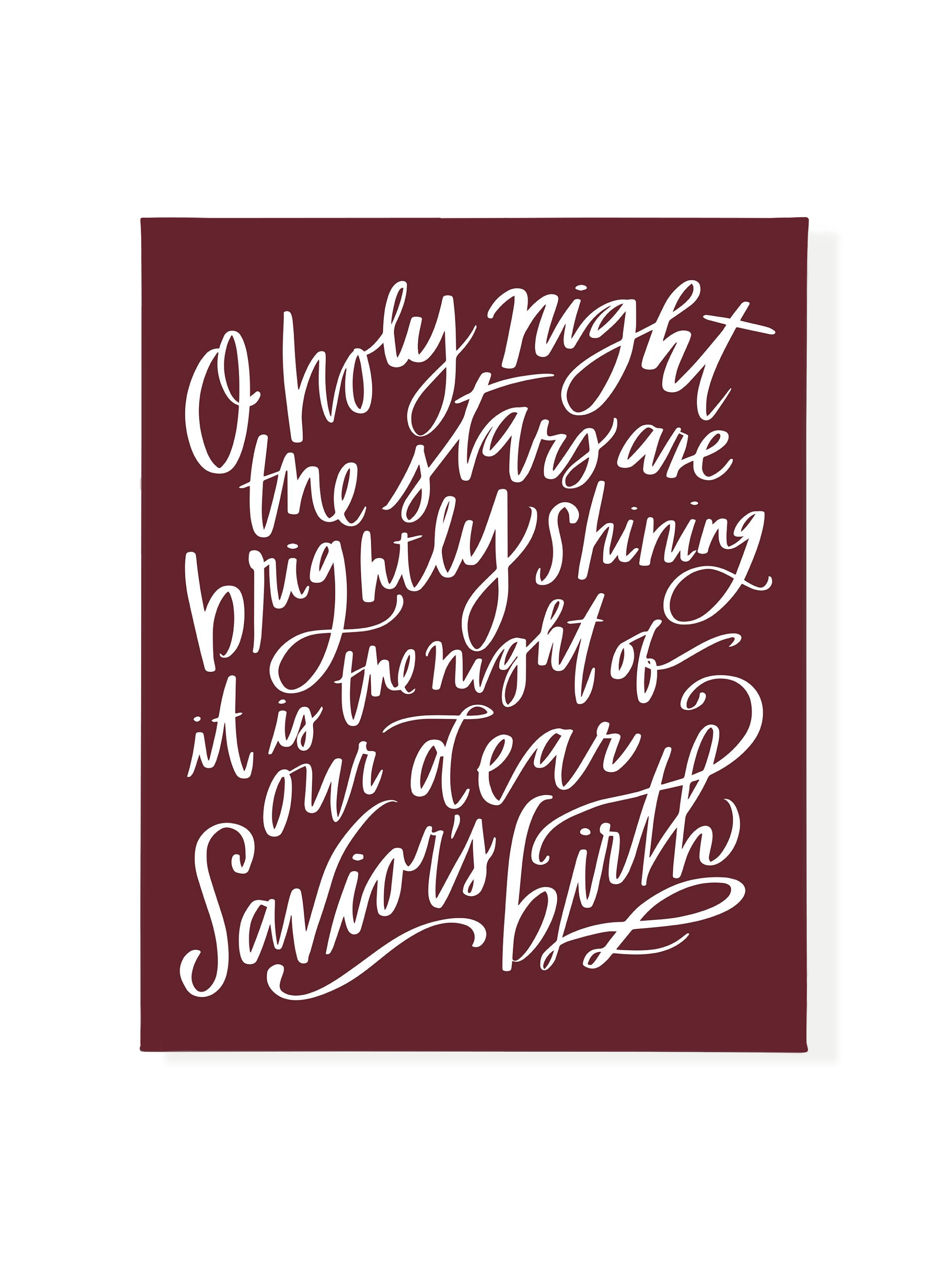 O Holy Night | Pomegranate | Canvas