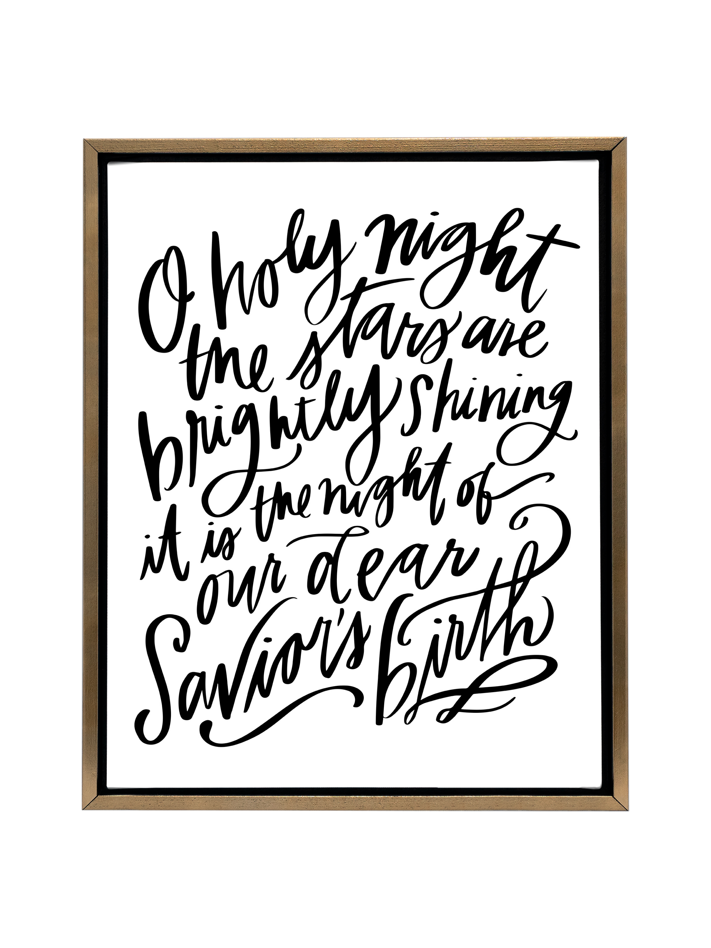 O Holy Night | Pure White | Canvas