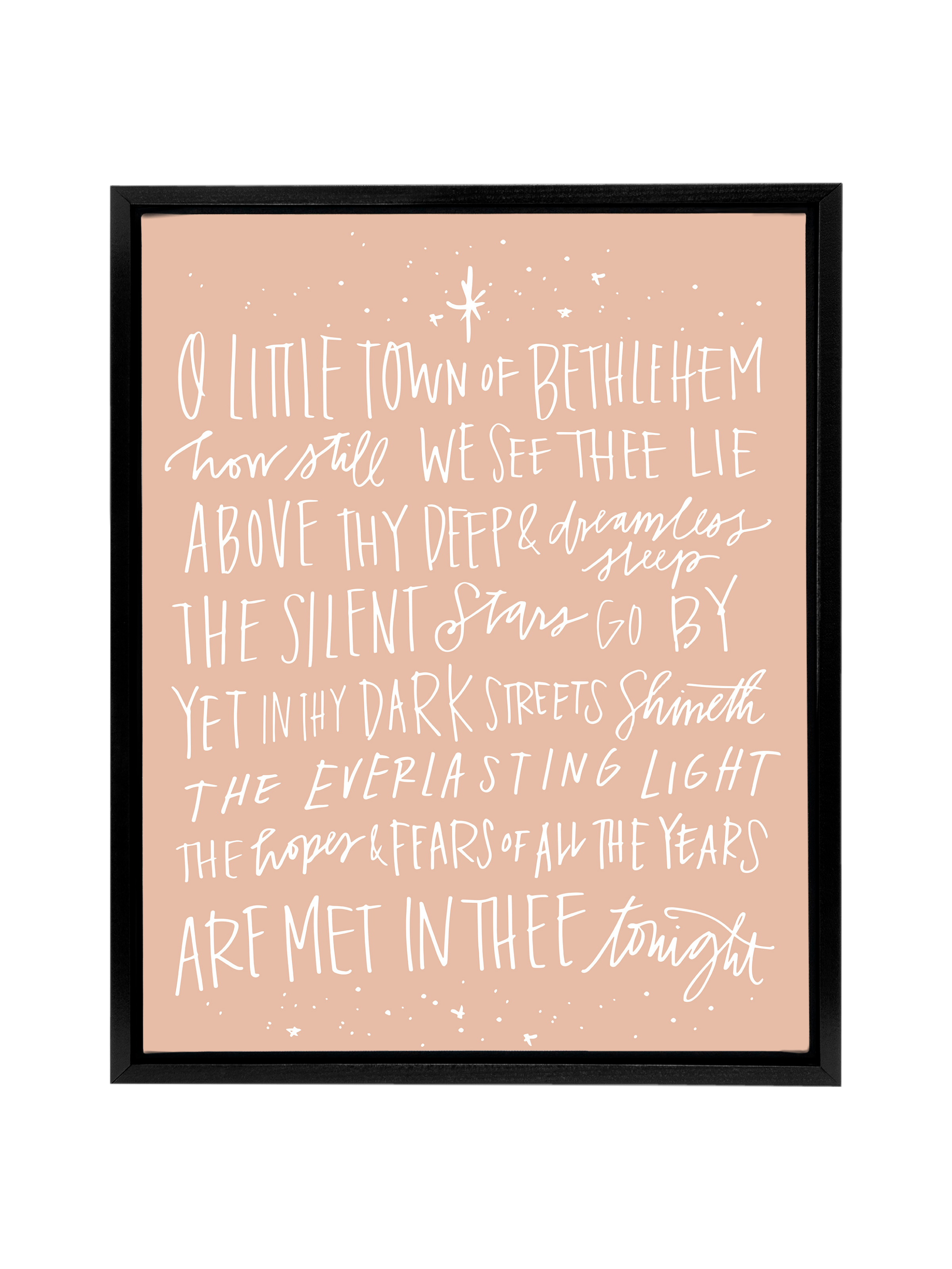 O Little Town of Bethlehem | Cameo | Canvas