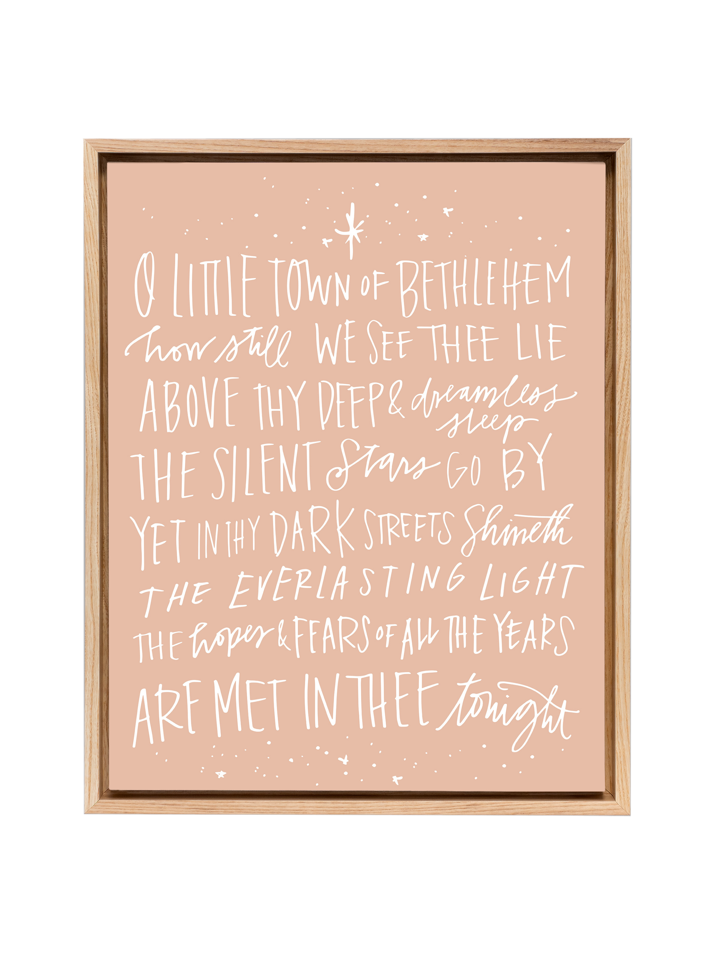 O Little Town of Bethlehem | Cameo | Canvas