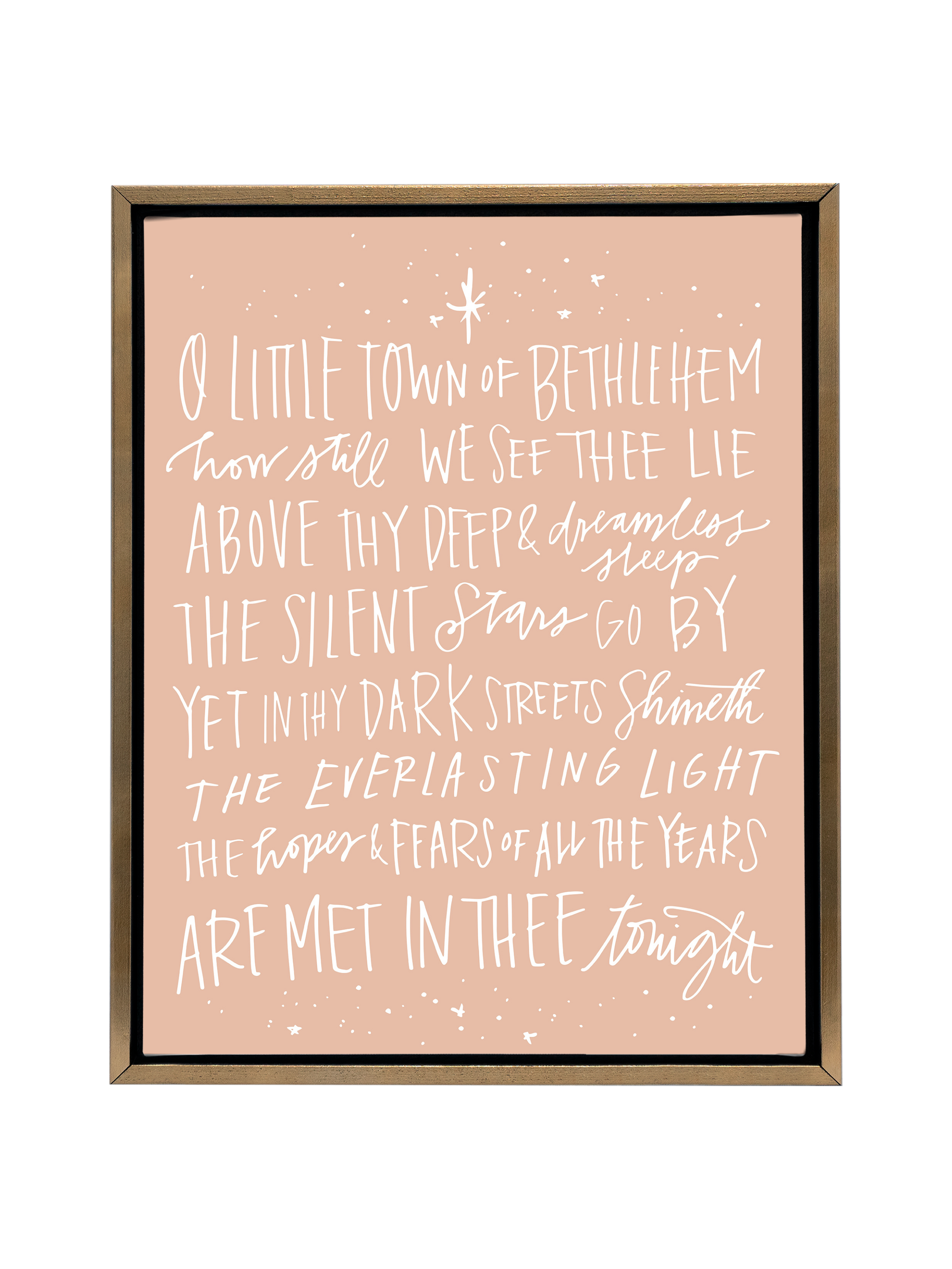 O Little Town of Bethlehem | Cameo | Canvas