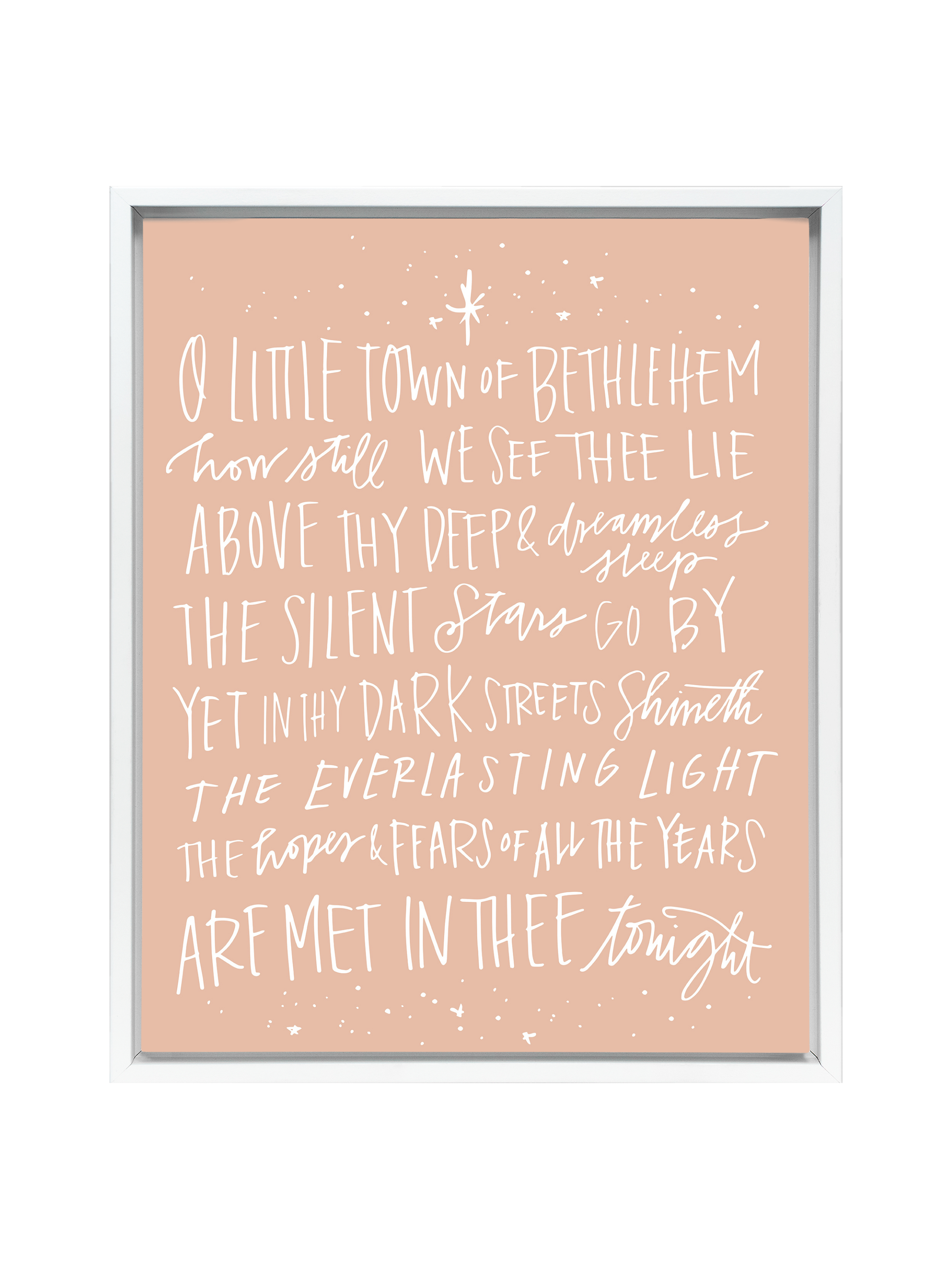 O Little Town of Bethlehem | Cameo | Canvas