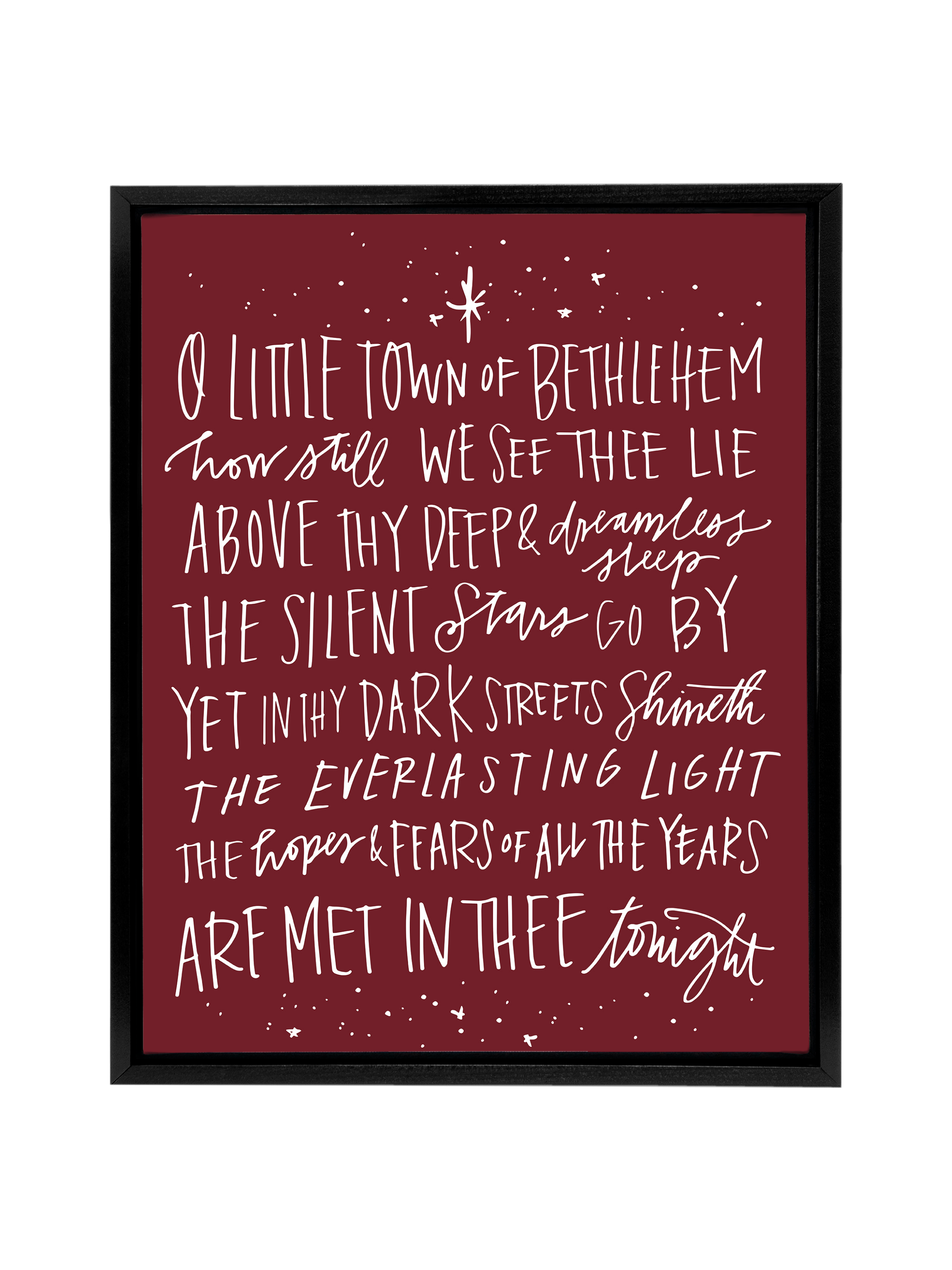 O Little Town of Bethlehem | Pomegranate | Canvas