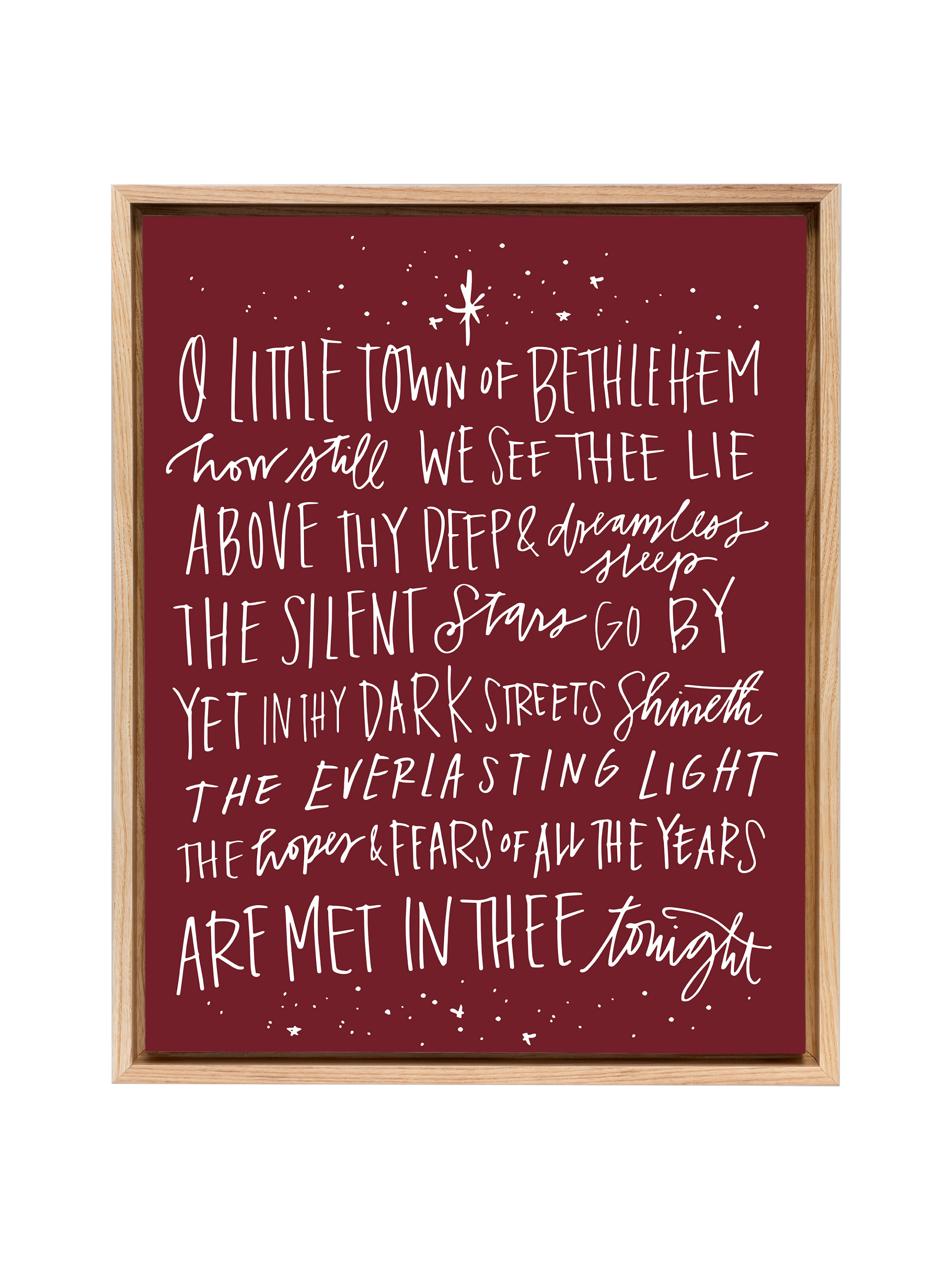 O Little Town of Bethlehem | Pomegranate | Canvas