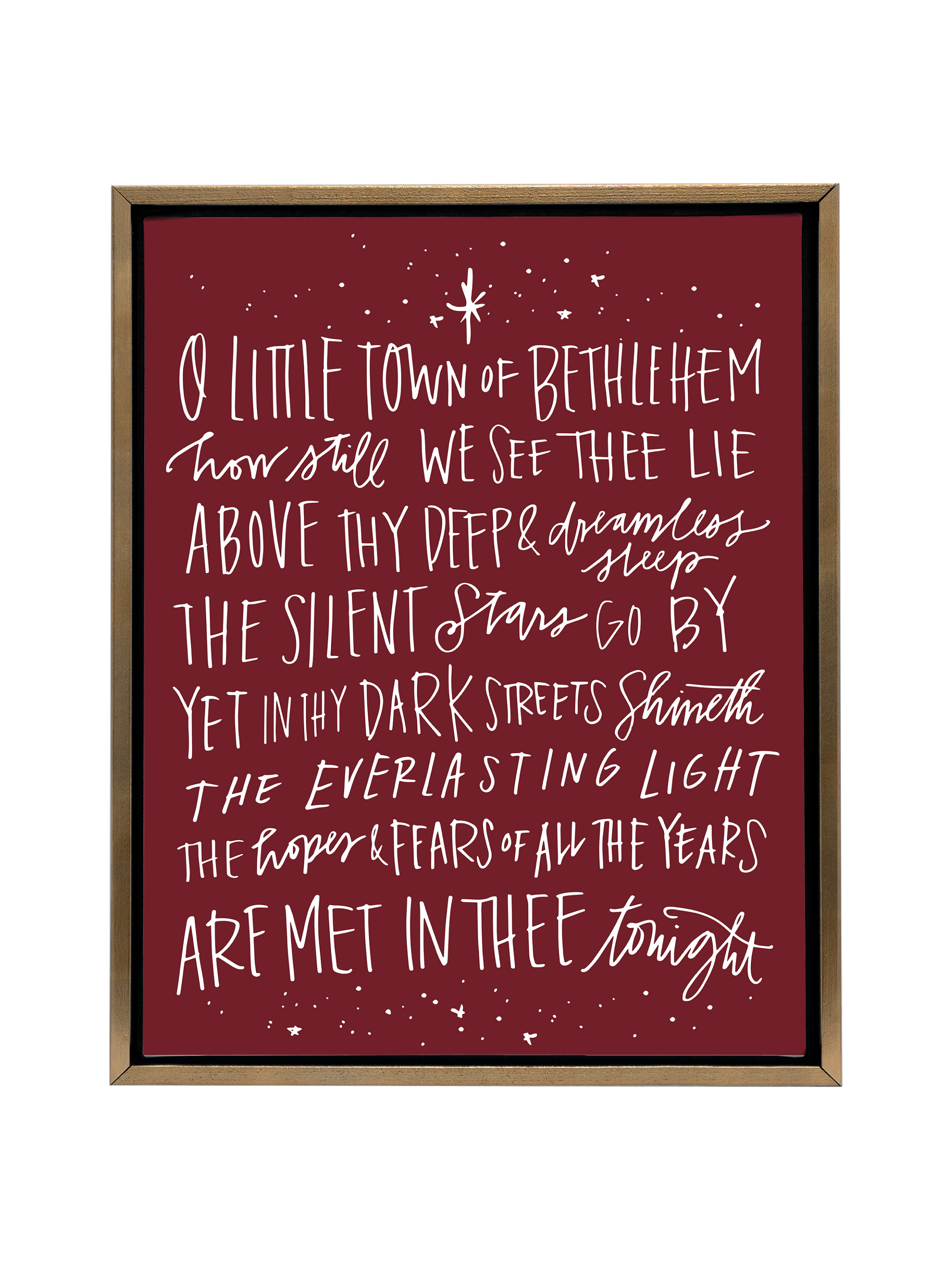 O Little Town of Bethlehem | Pomegranate | Canvas