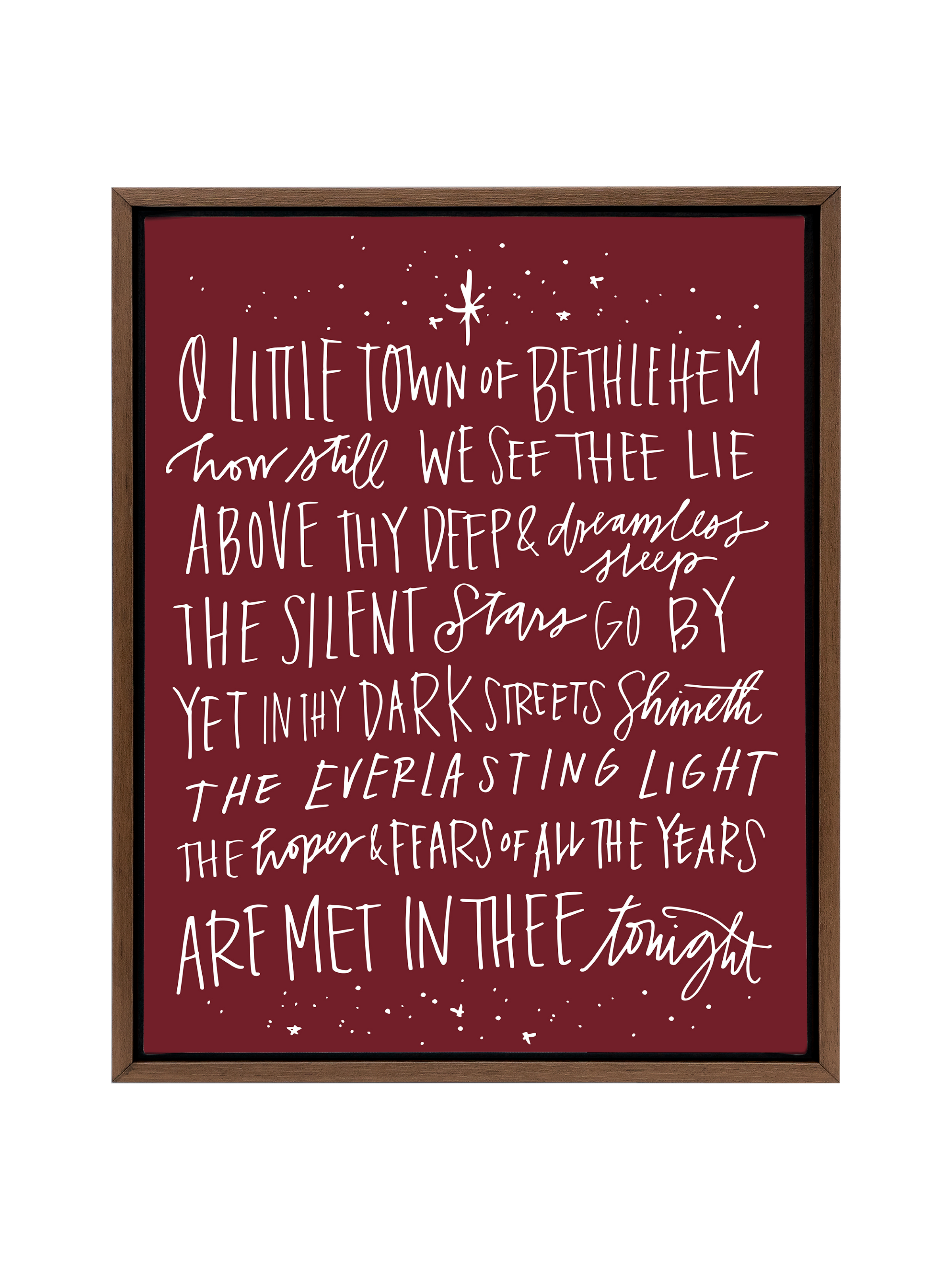 O Little Town of Bethlehem | Pomegranate | Canvas