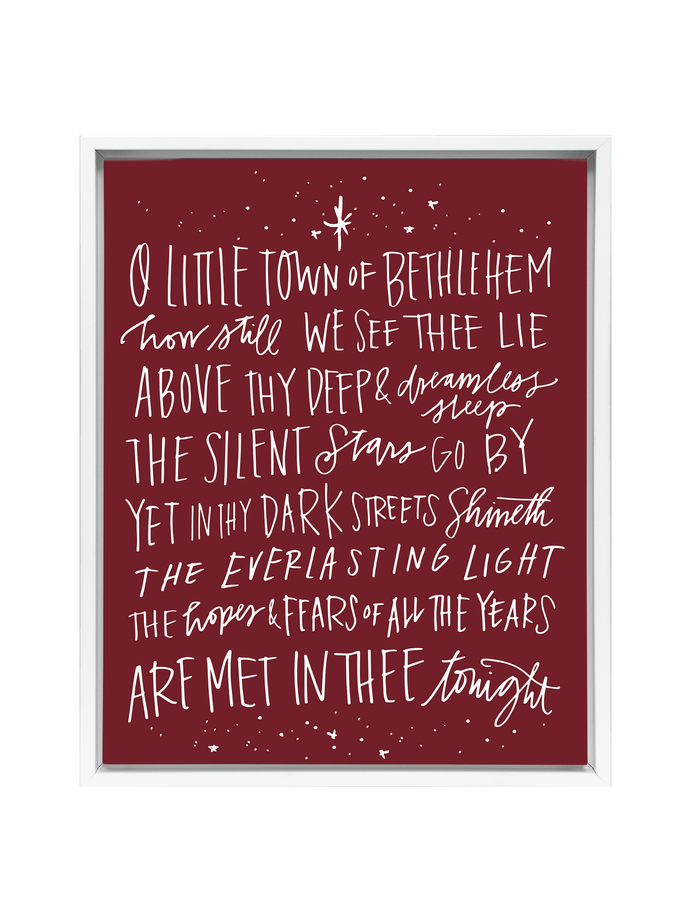 O Little Town of Bethlehem | Pomegranate | Canvas