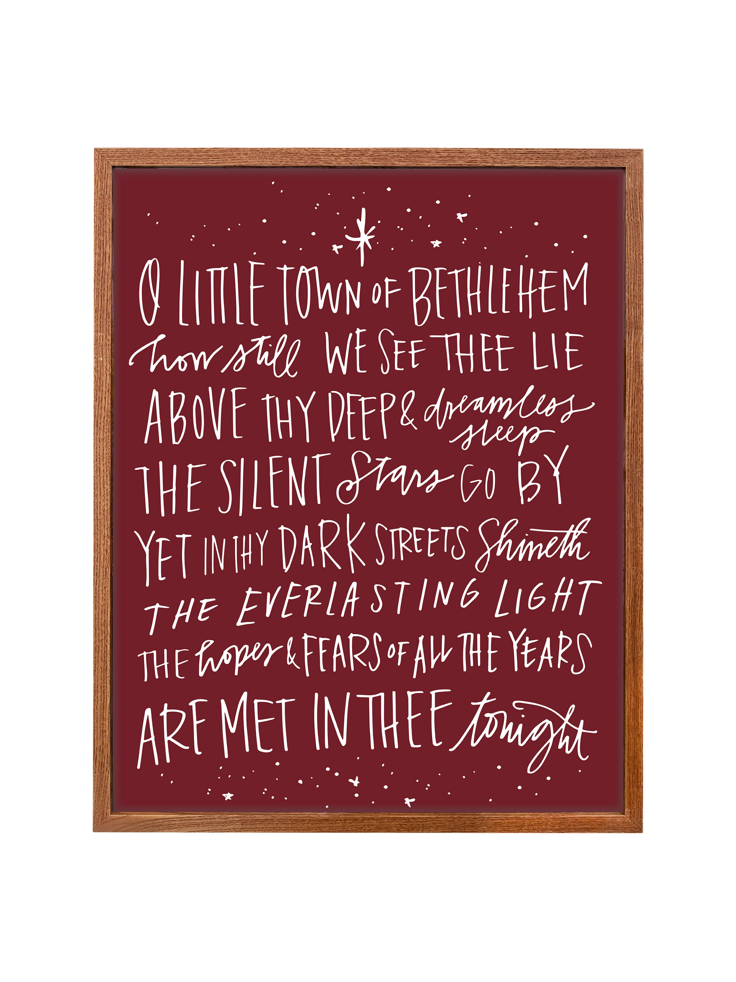 O Little Town of Bethlehem | Pomegranate | Canvas