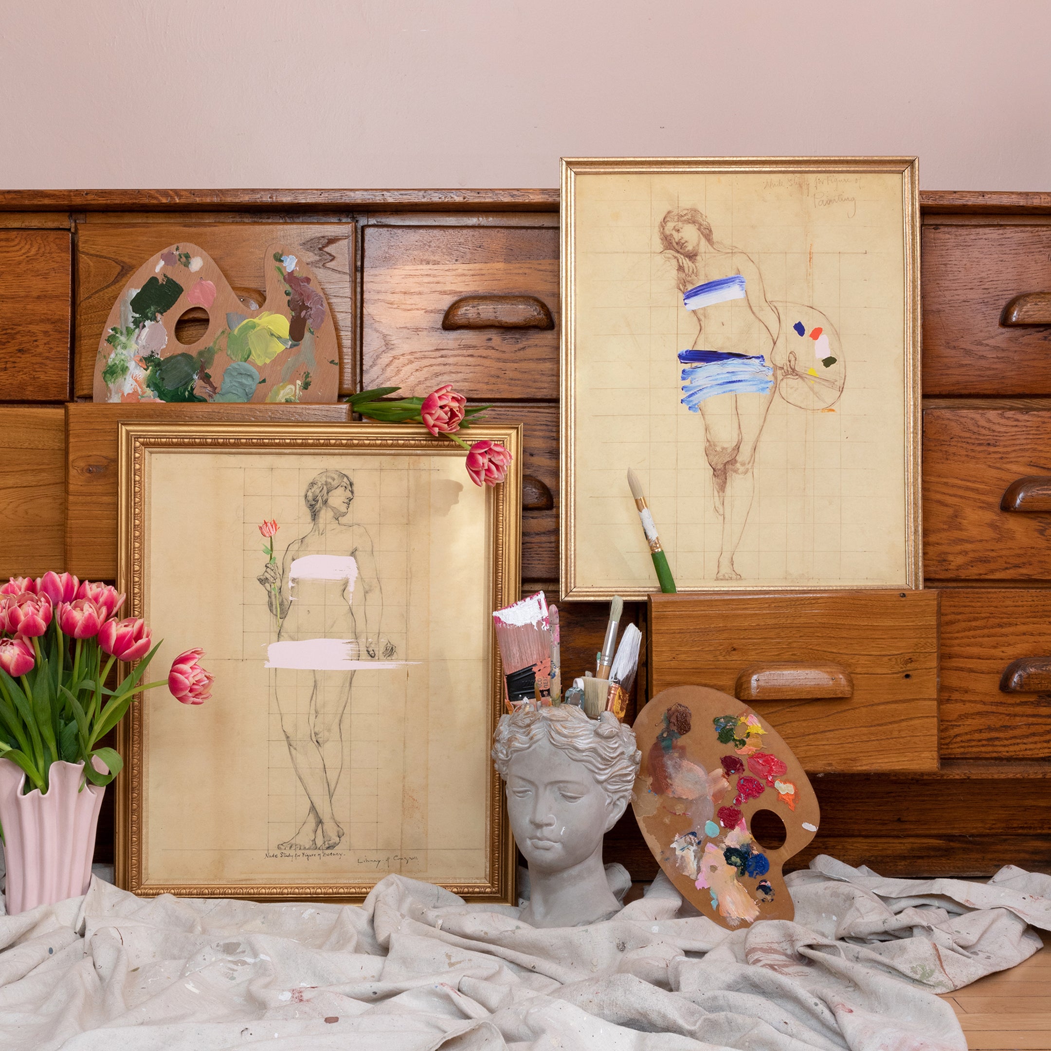 Painted Lady Canvas Wall Art