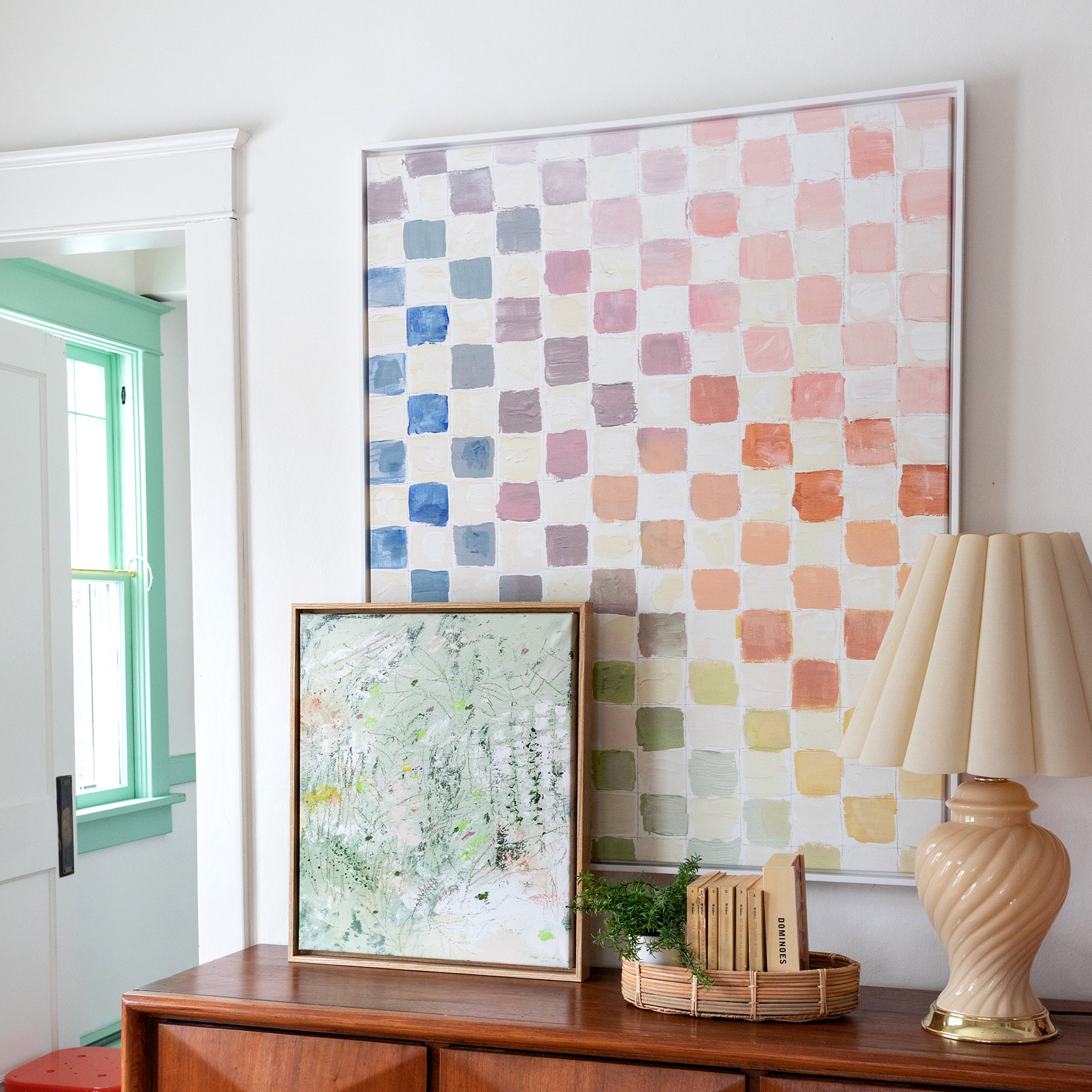 Rainbow Checks | Canvas