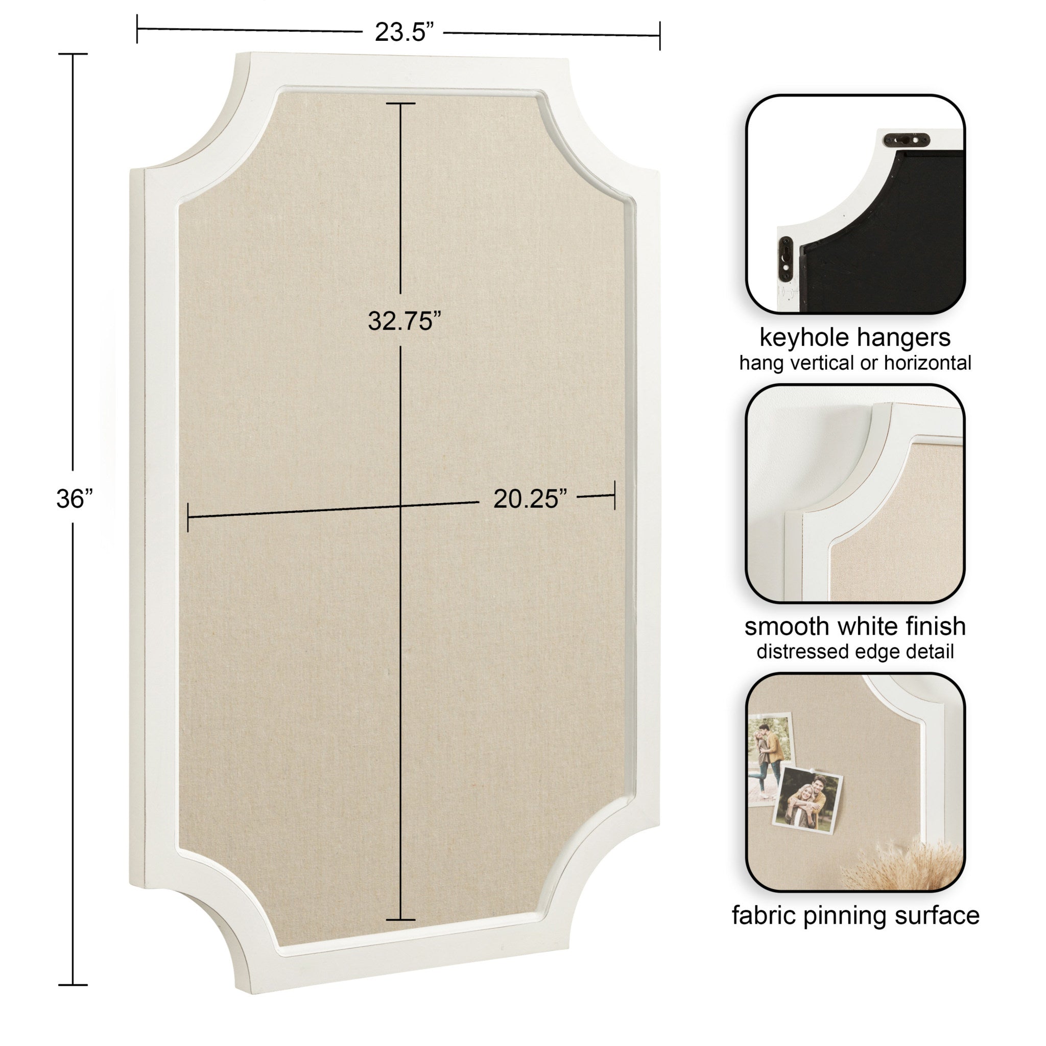 Hogan Framed Fabric Pinboard
