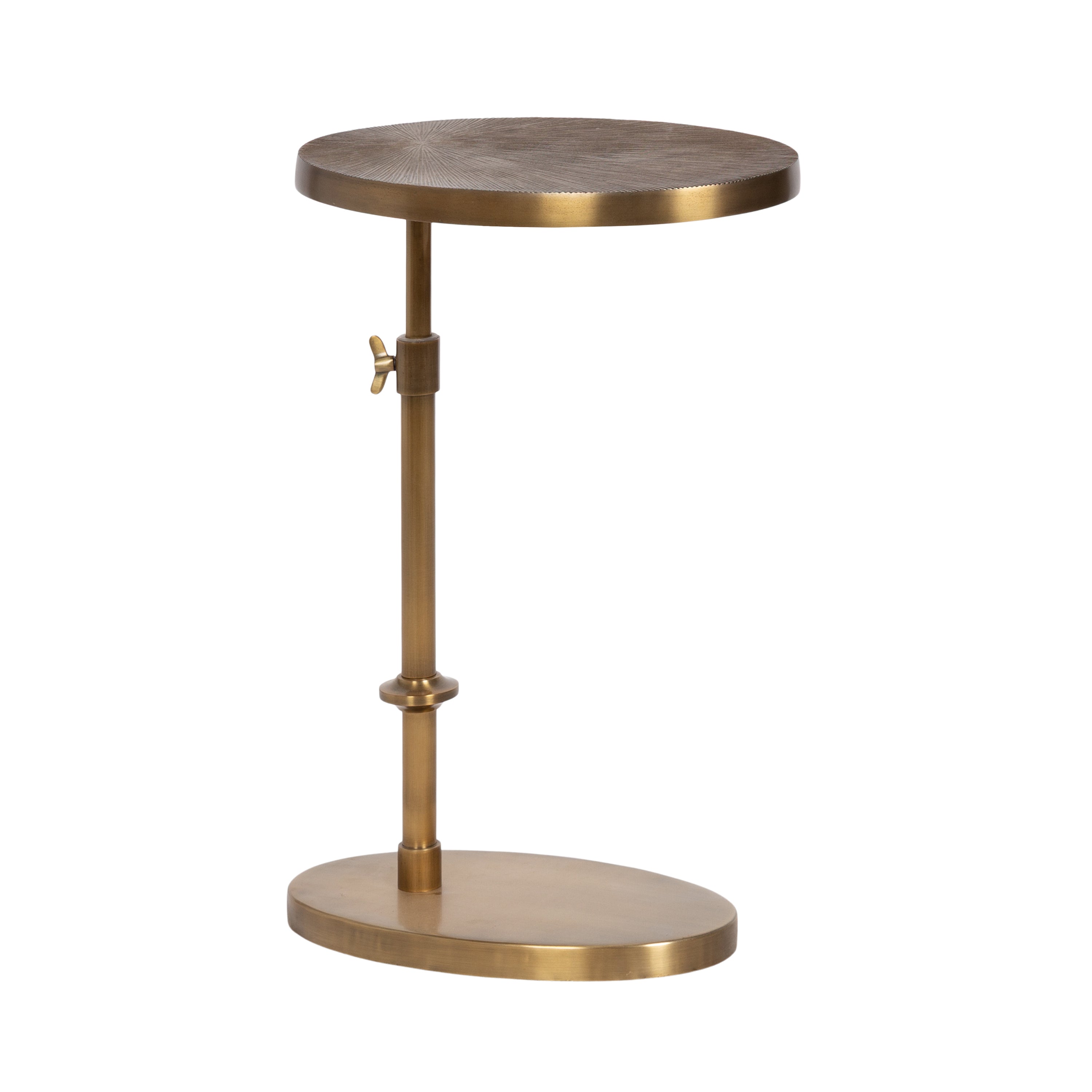 Engles Adjustable Oval Metal Table