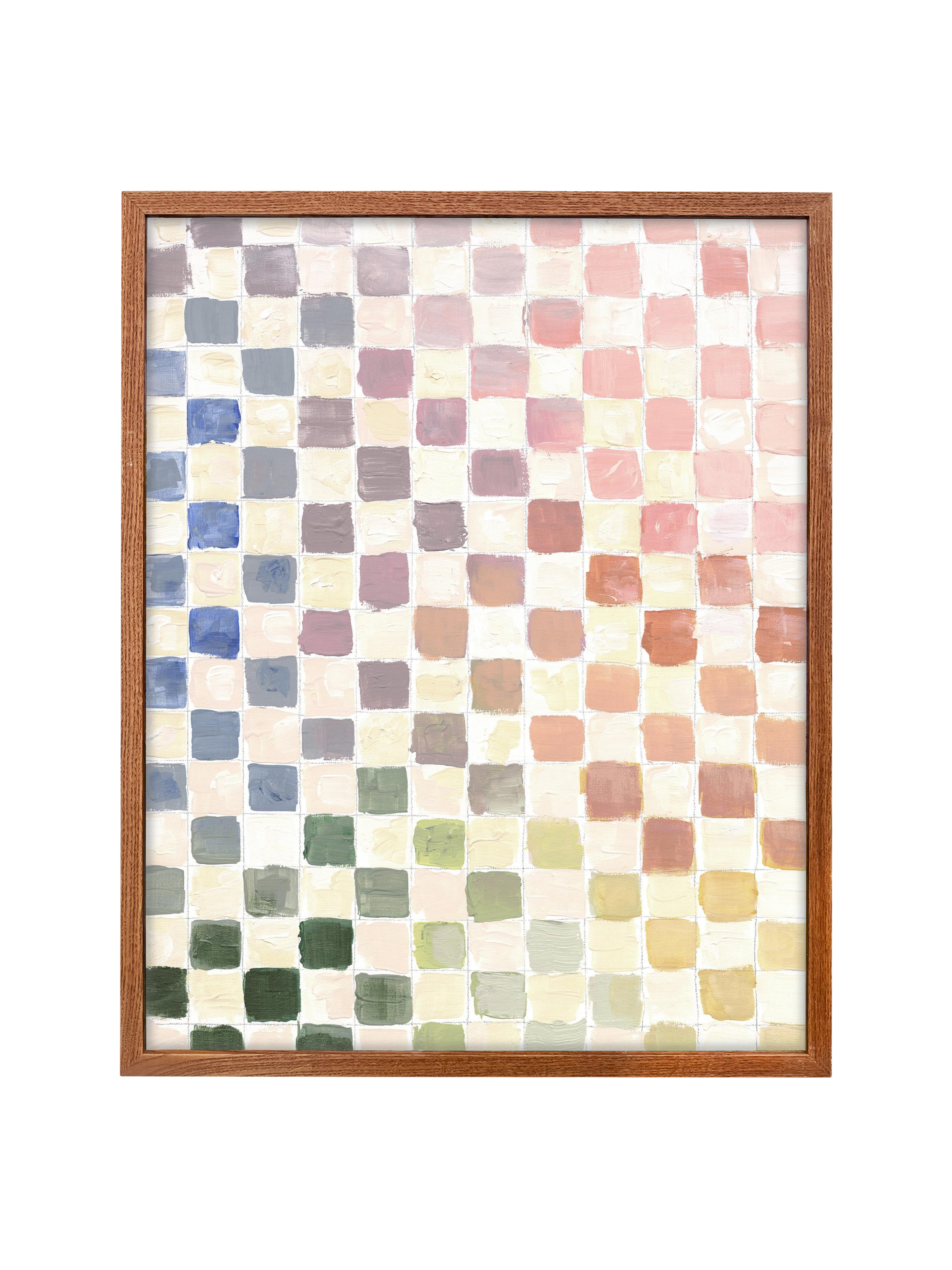 Rainbow Checks | Canvas