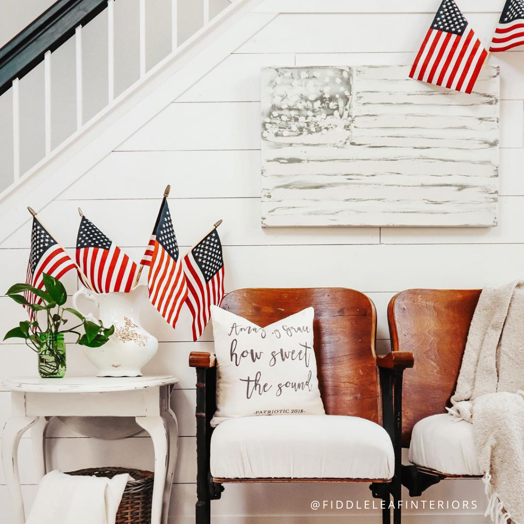 Alabaster Saltwash Flag Canvas Wall Art . Rectangle