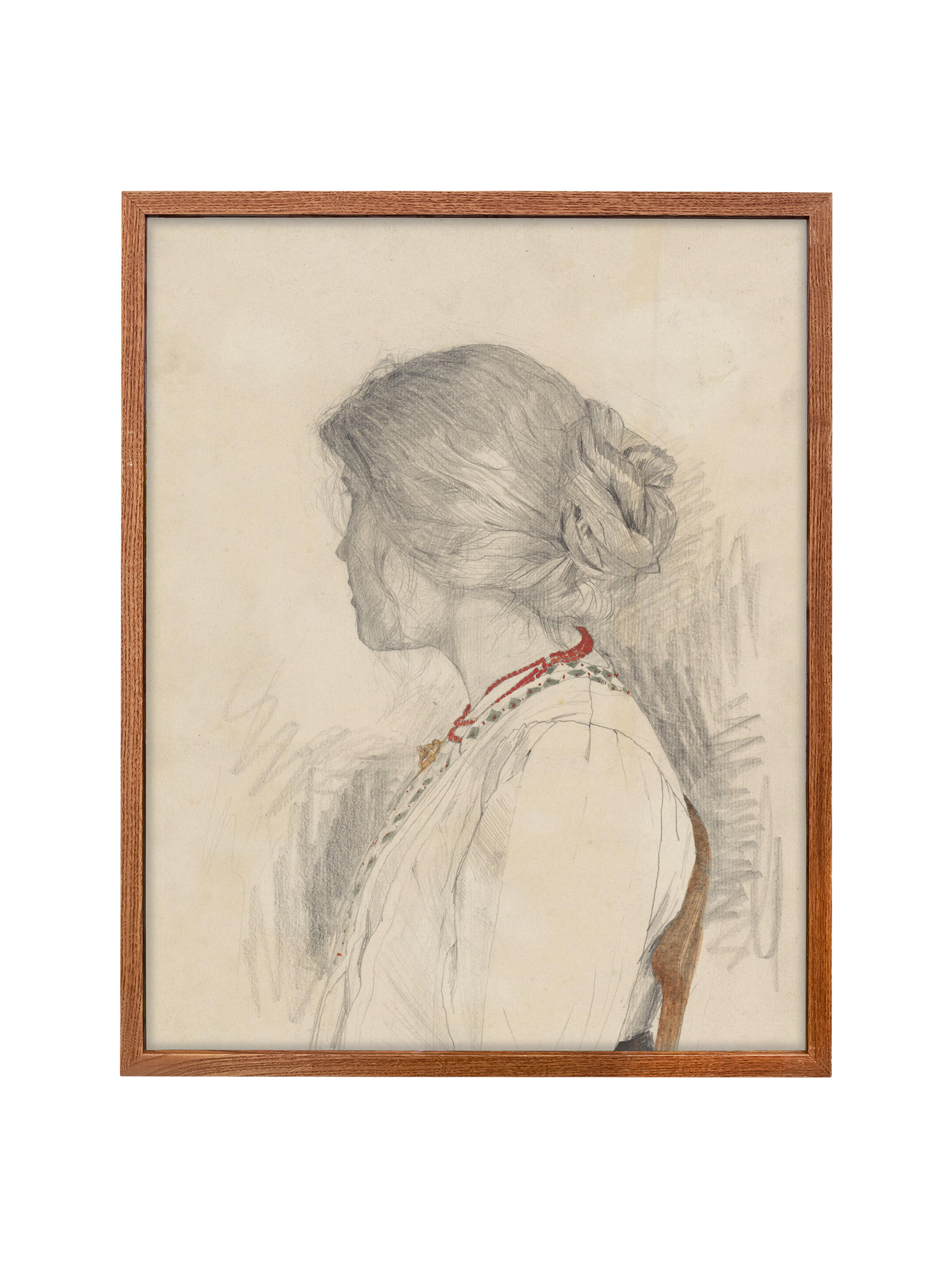 Woman with Beads | Canvas
