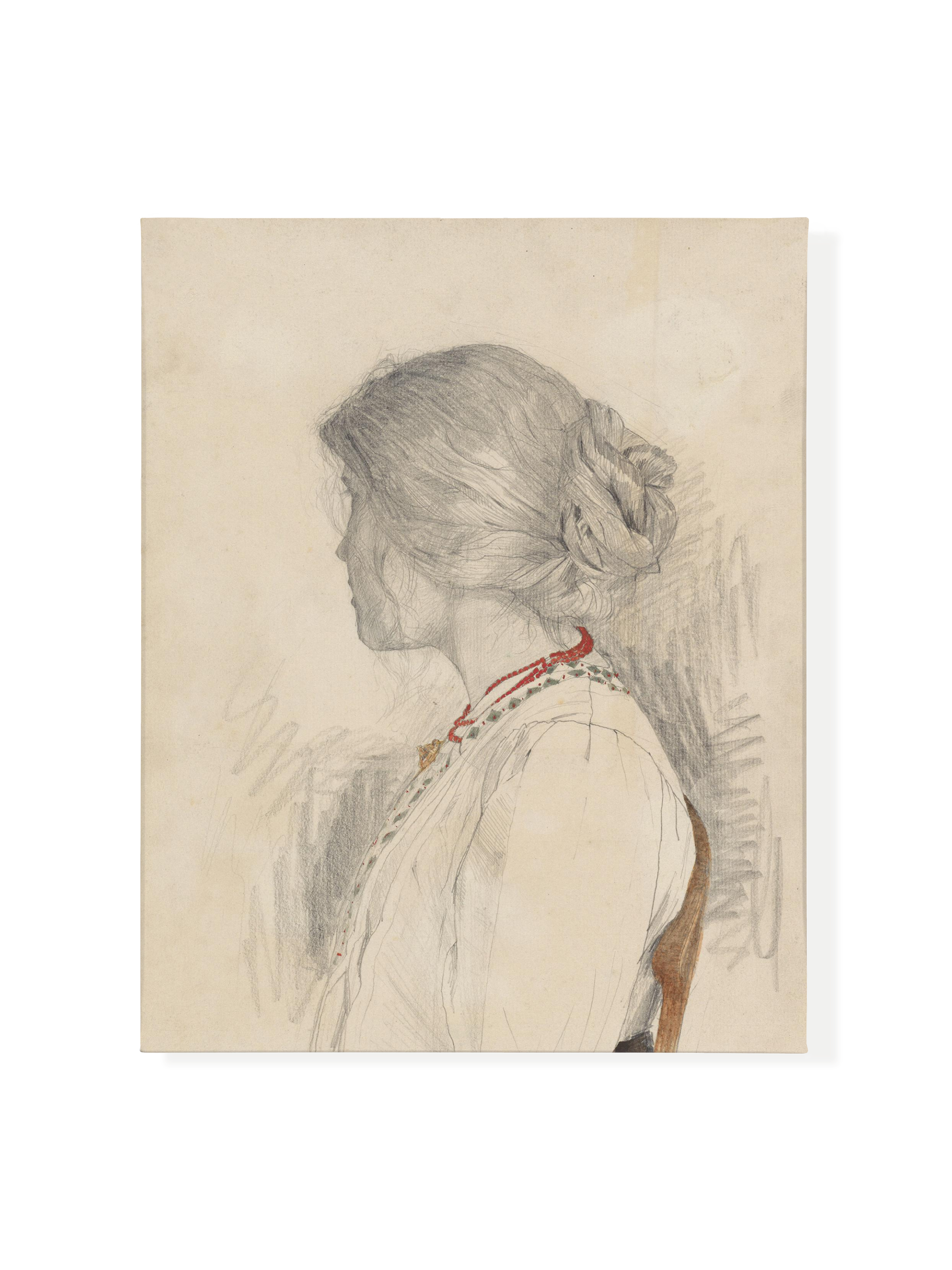 Woman with Beads | Canvas