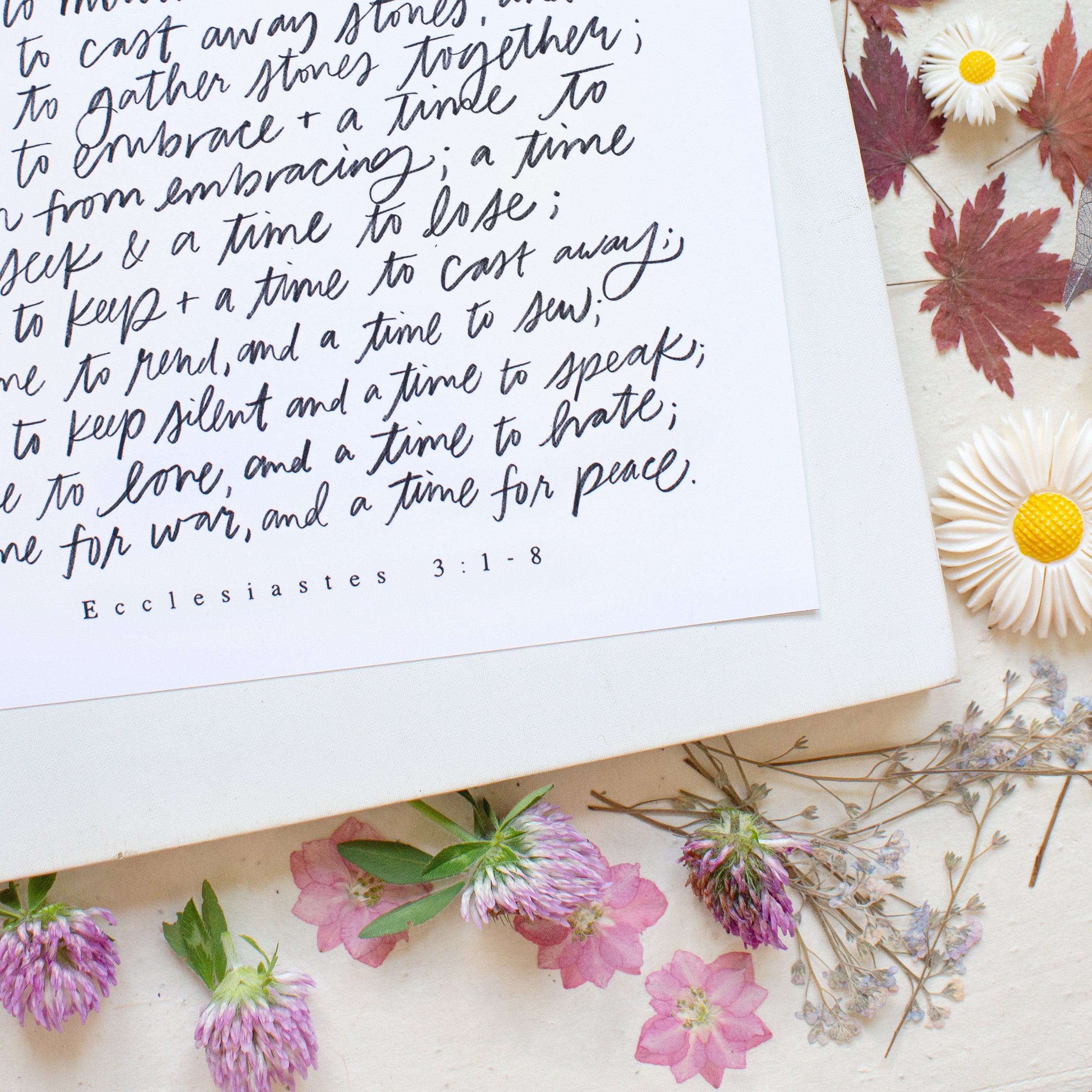 For Everything There Is A Season Canvas Wall Art