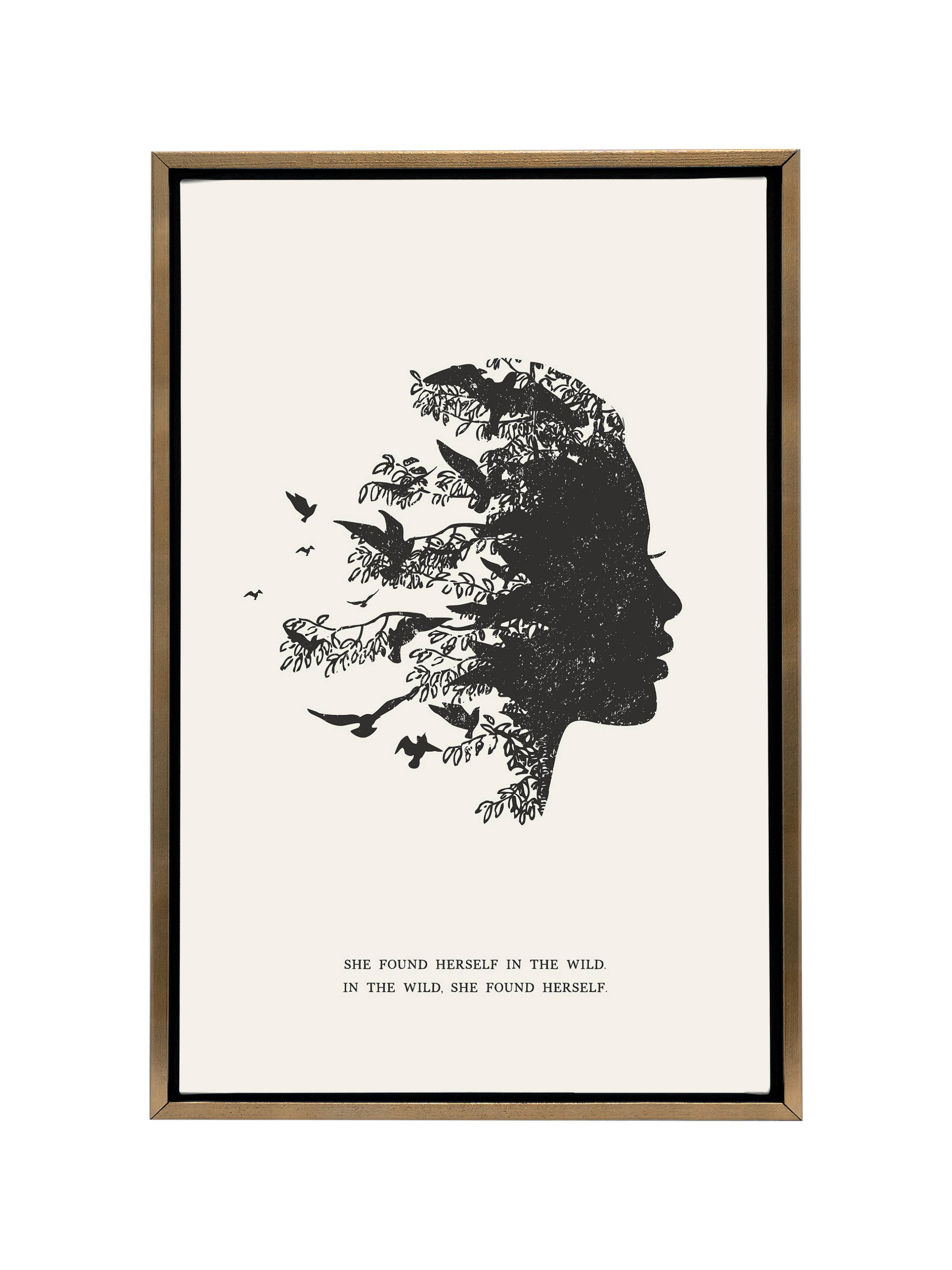 She Found Herself in the Wild | Alabaster | Canvas