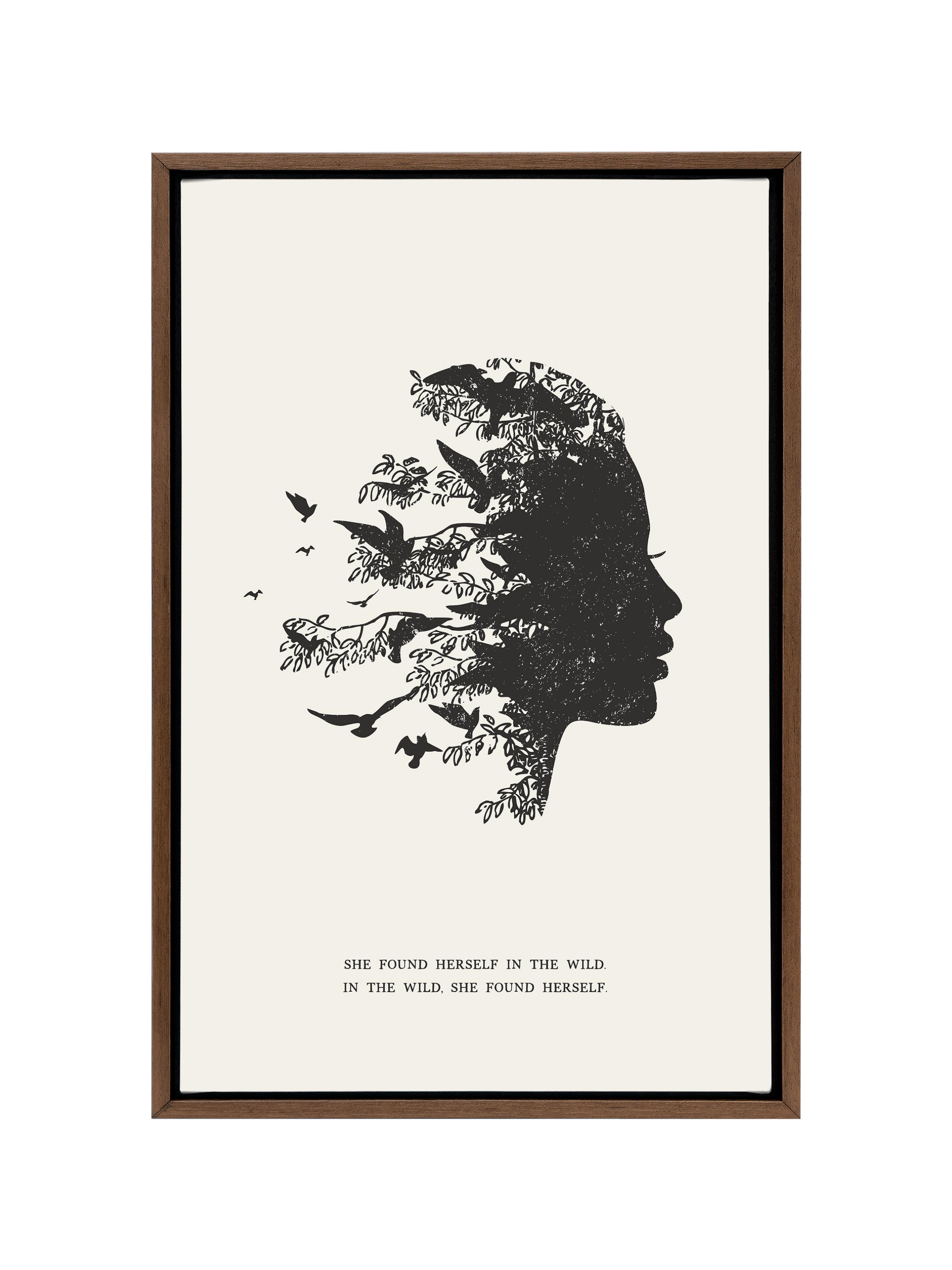 She Found Herself in the Wild | Alabaster | Canvas