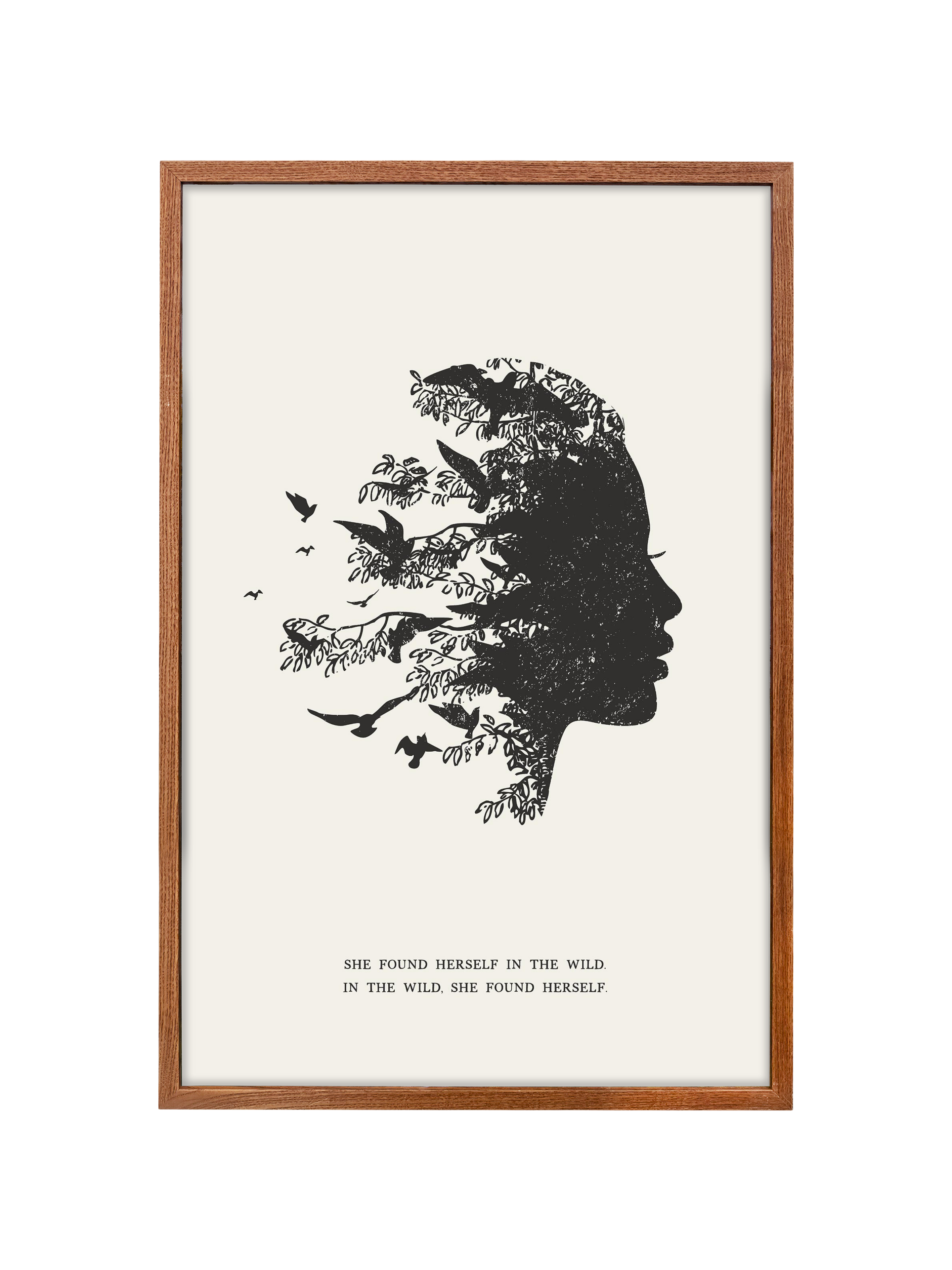 She Found Herself in the Wild | Alabaster | Canvas