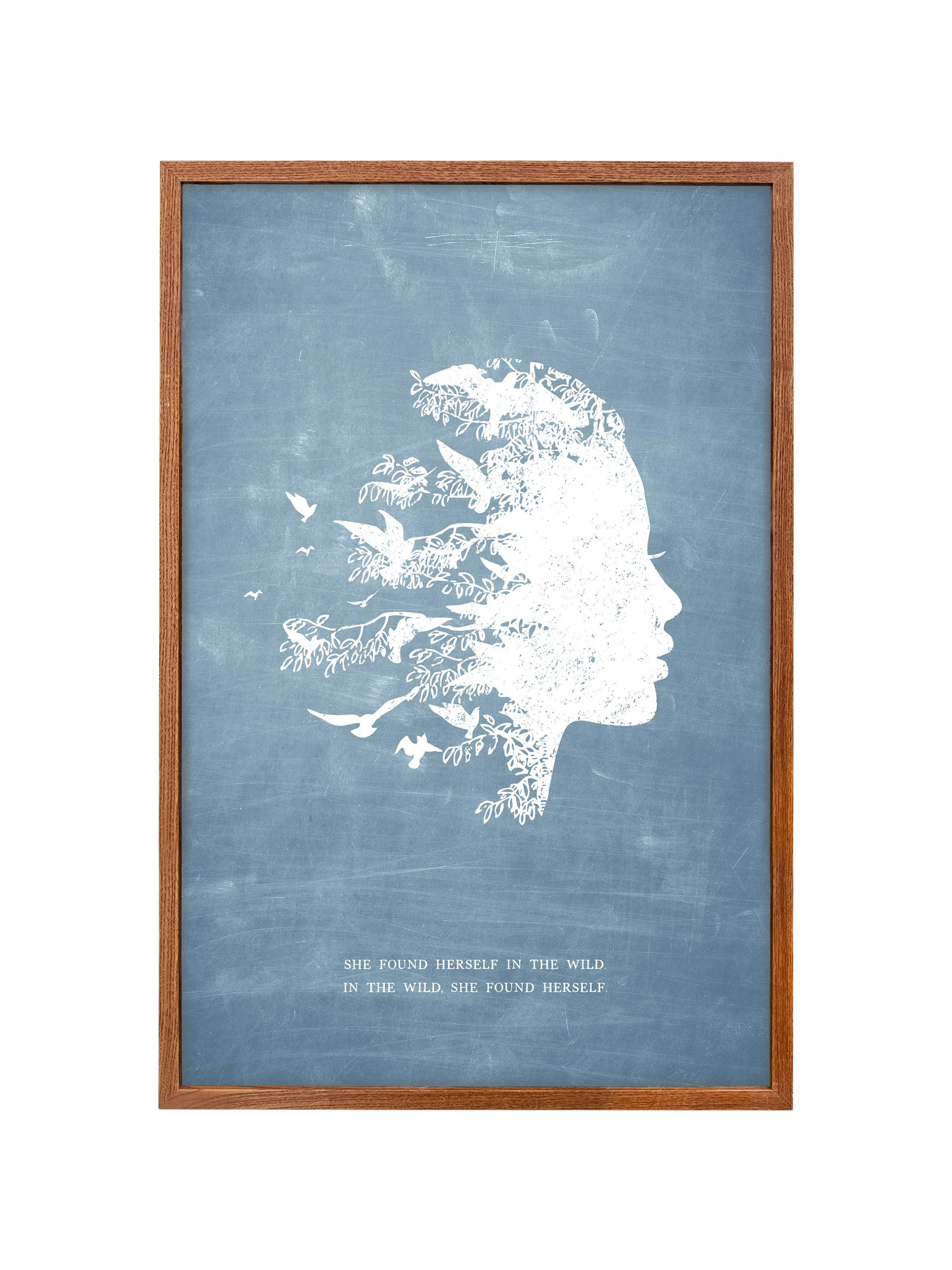 She Found Herself in the Wild | Chambray | Canvas