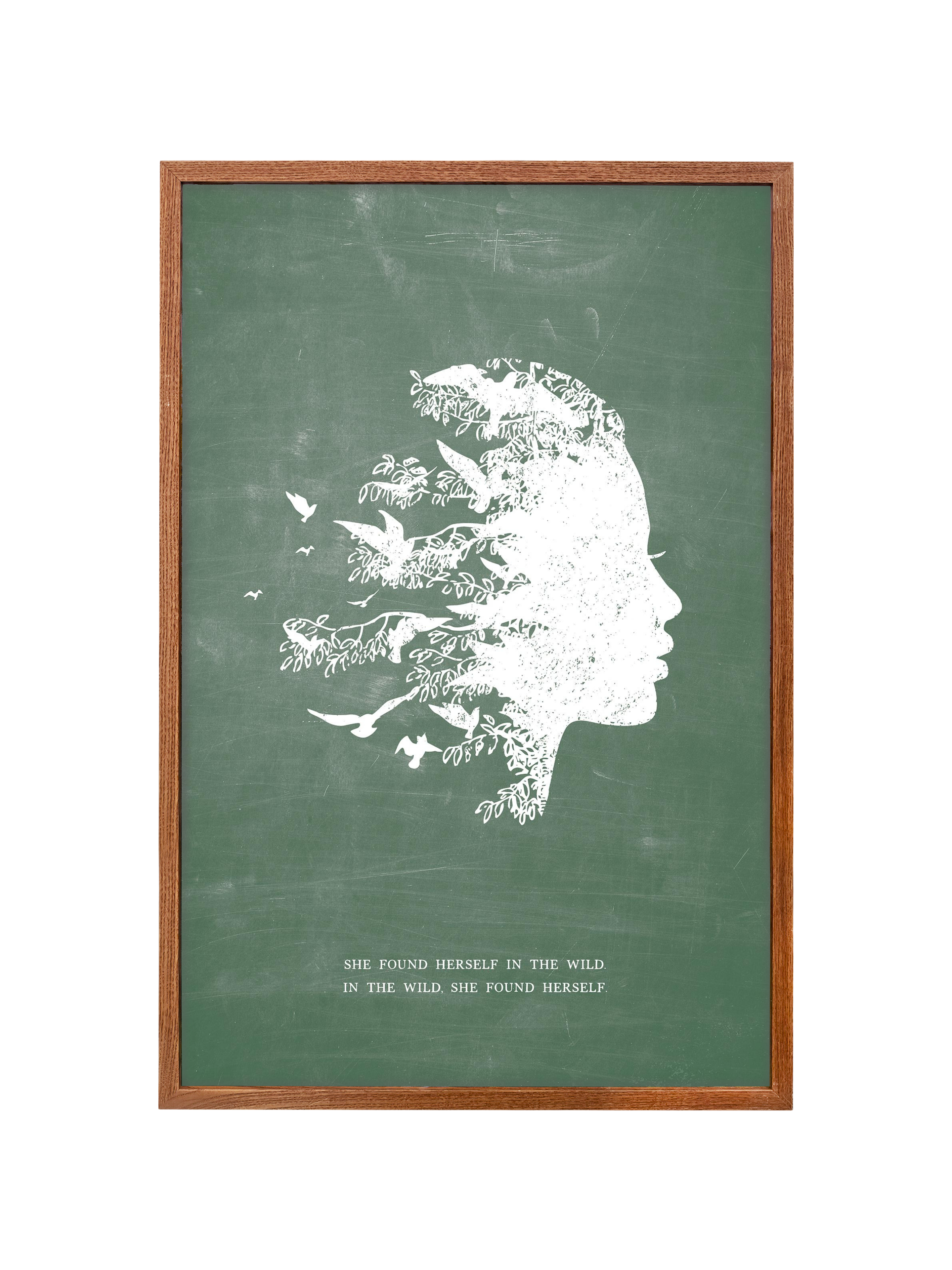 She Found Herself in the Wild | Schoolhouse | Canvas