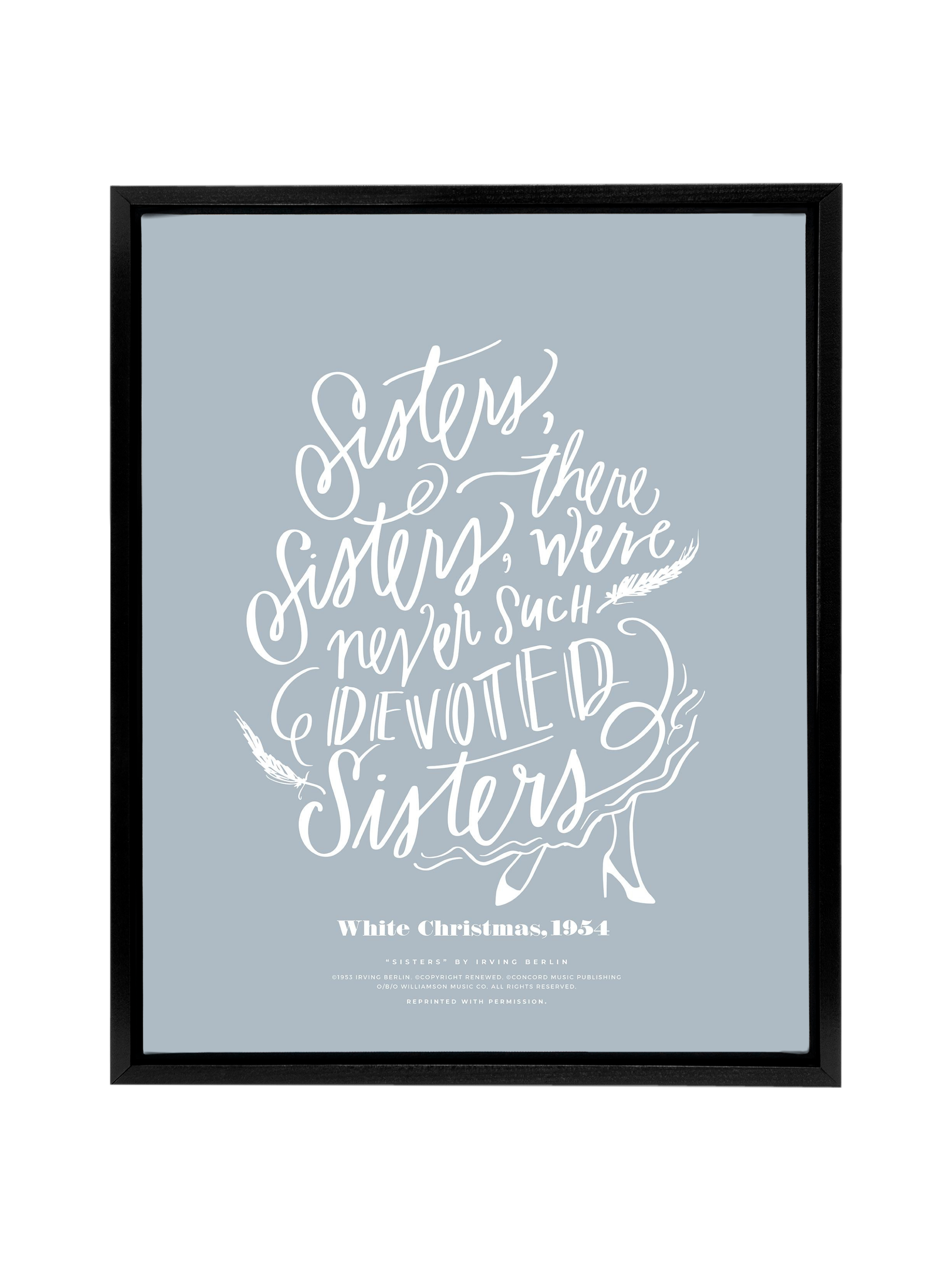 Sisters, Sisters | Dusty Blue | Canvas