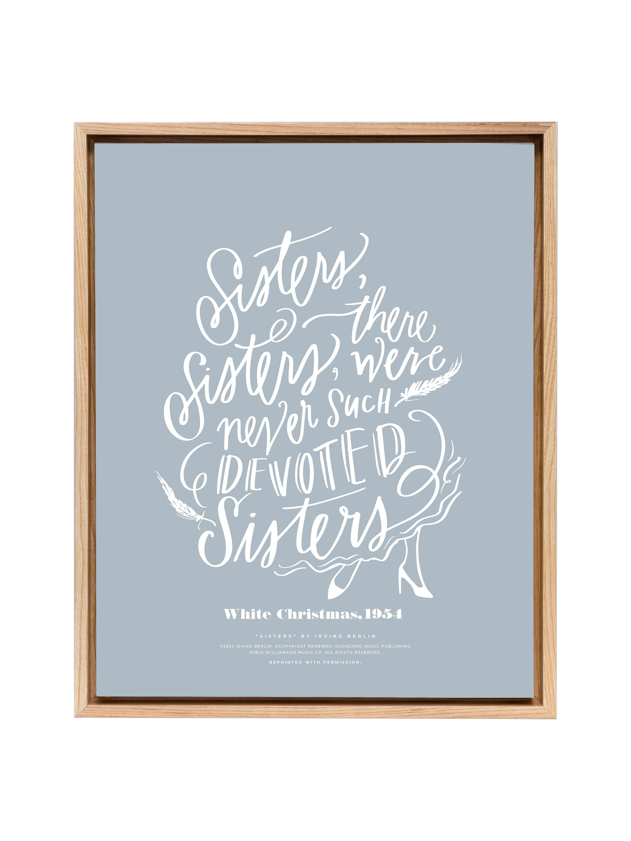 Sisters, Sisters | Dusty Blue | Canvas