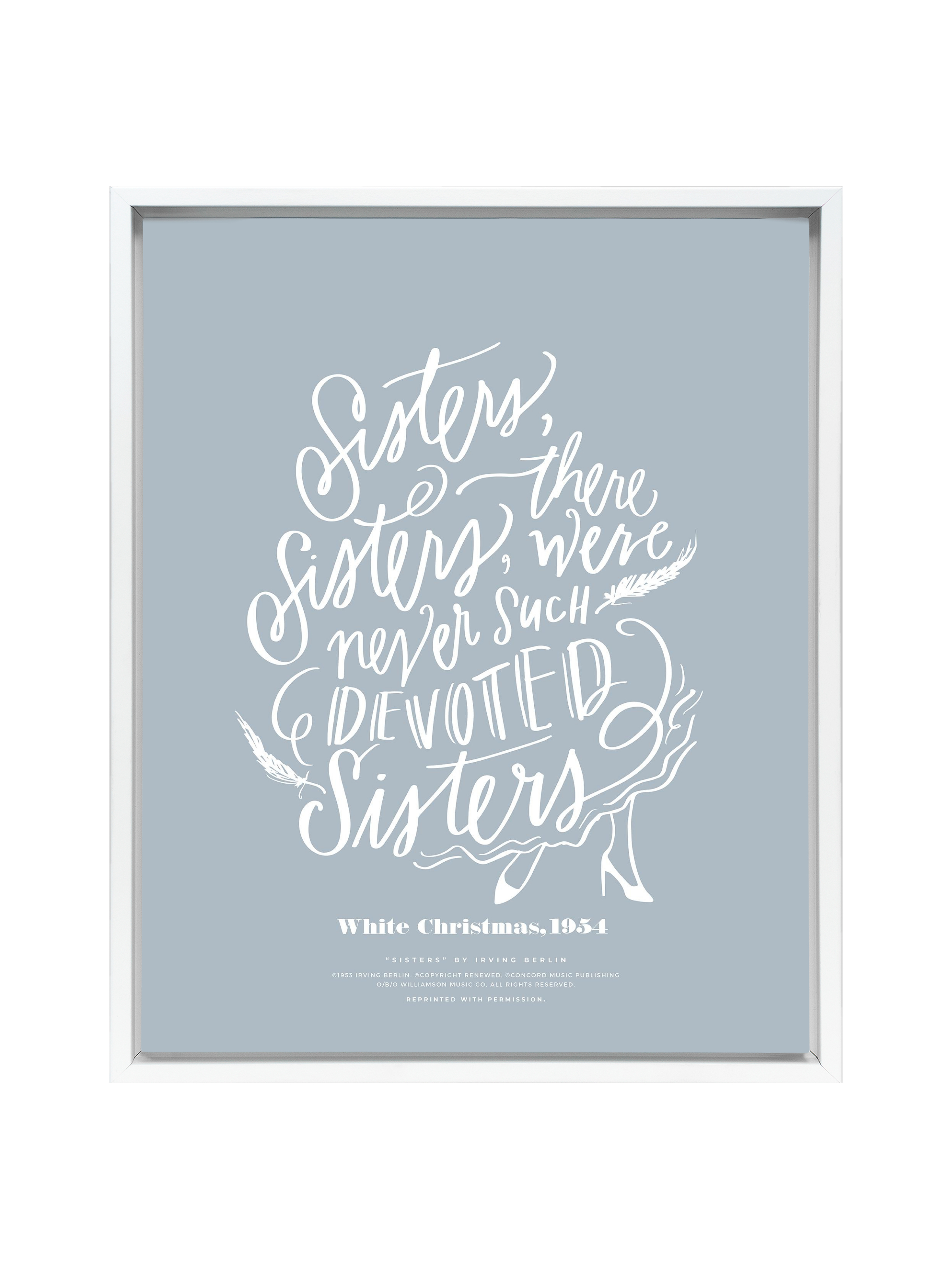 Sisters, Sisters | Dusty Blue | Canvas