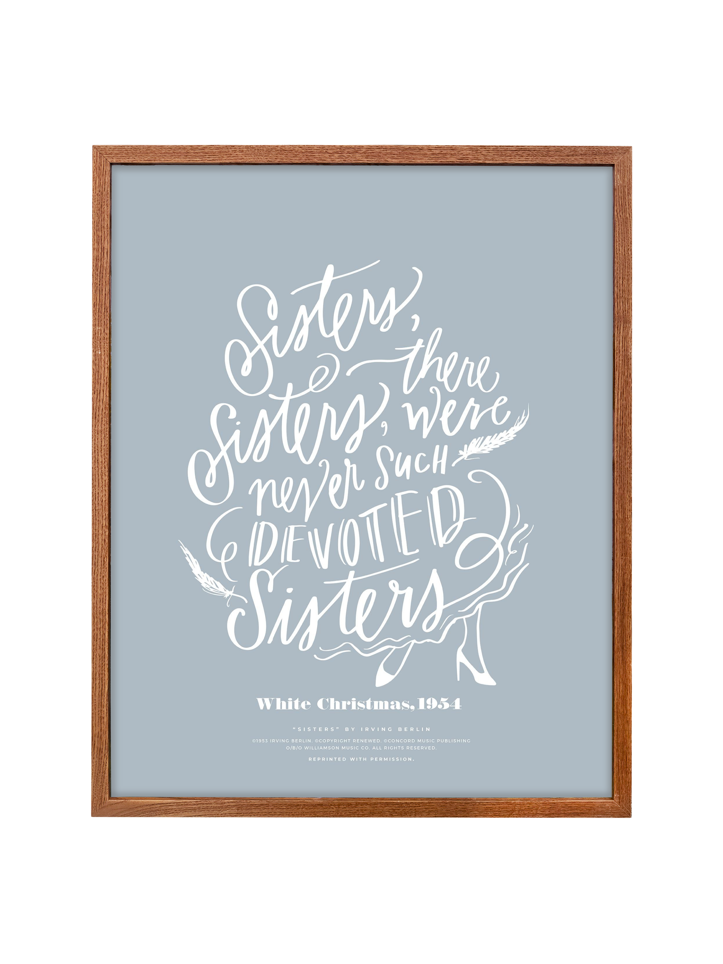 Sisters, Sisters | Dusty Blue | Canvas