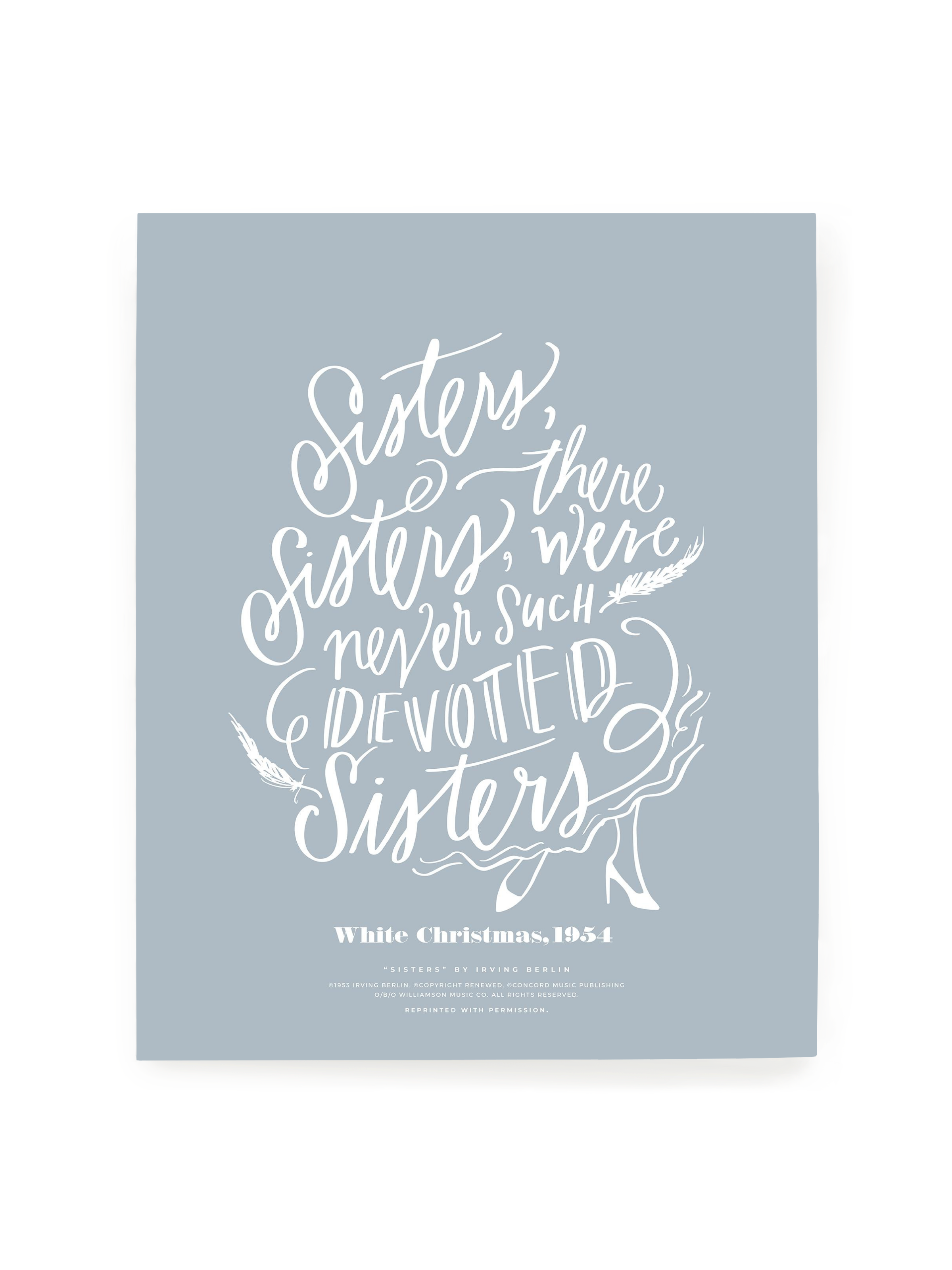 Sisters, Sisters | Dusty Blue | Art Print