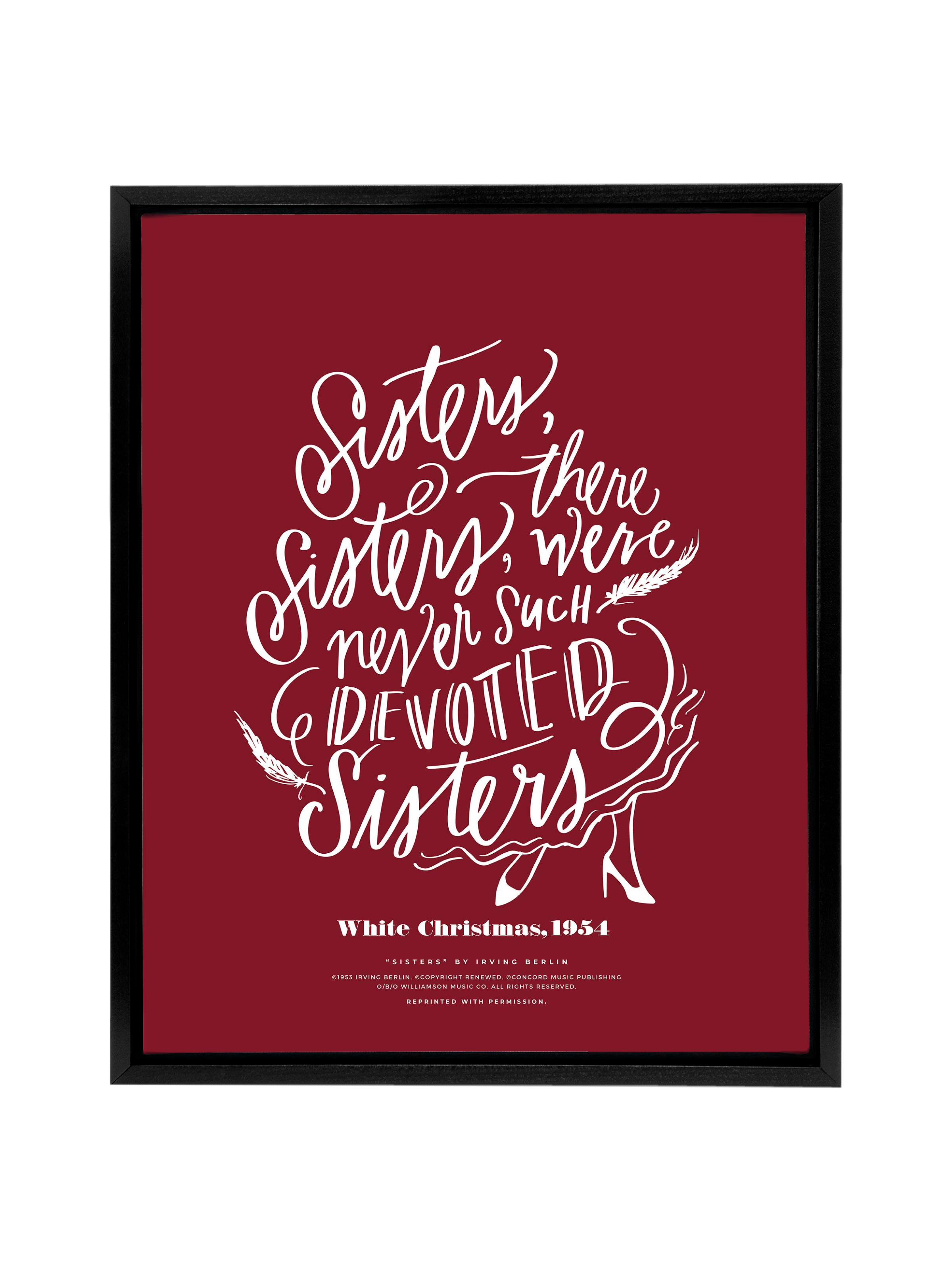 Sisters, Sisters | Holiday Red | Canvas