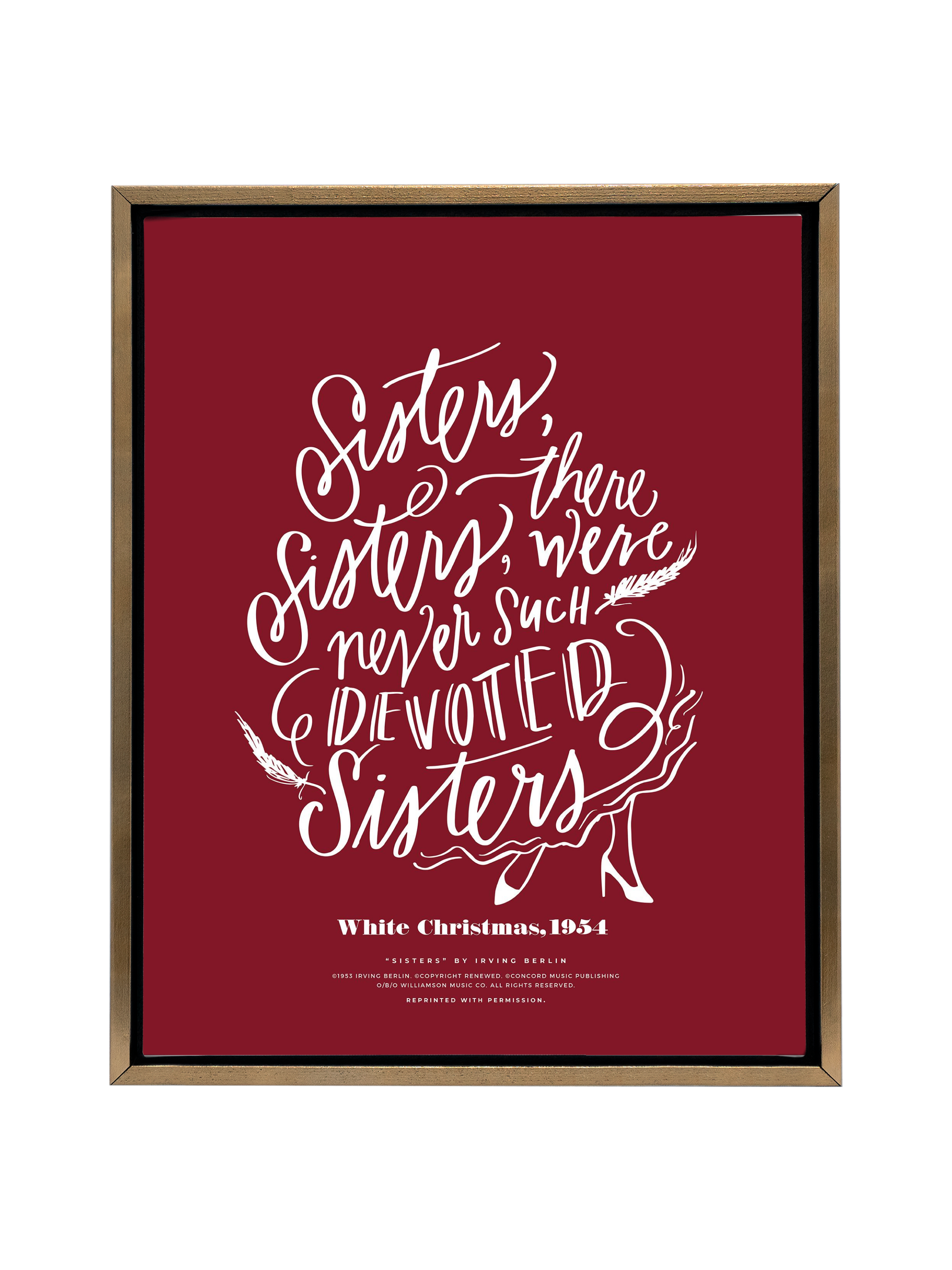 Sisters, Sisters | Holiday Red | Canvas