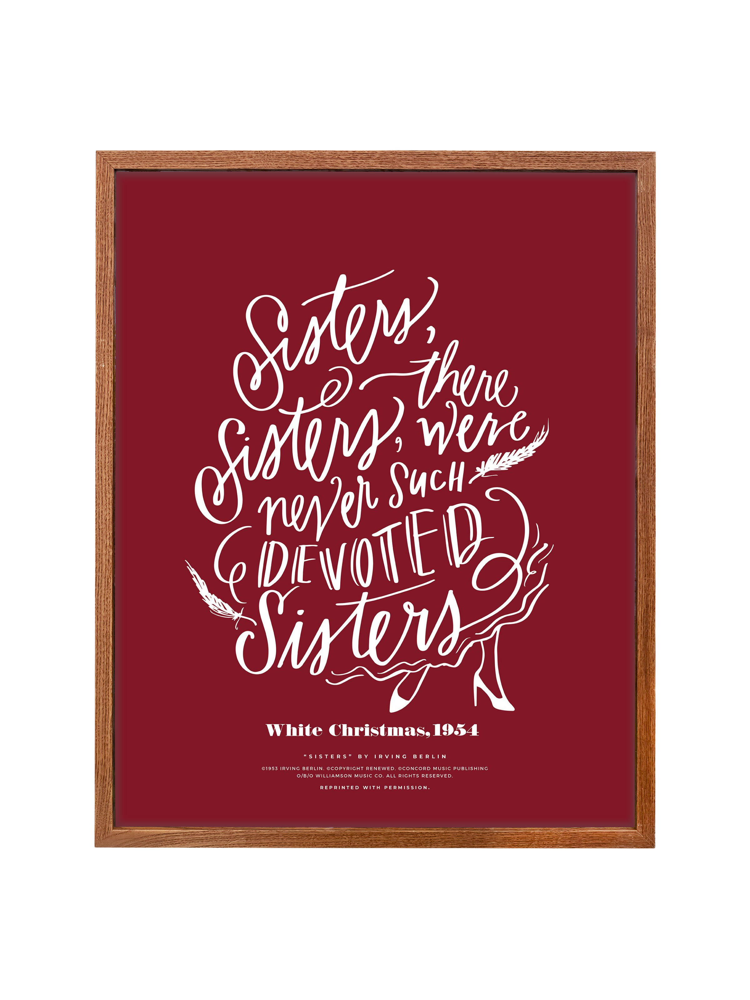 Sisters, Sisters | Holiday Red | Canvas